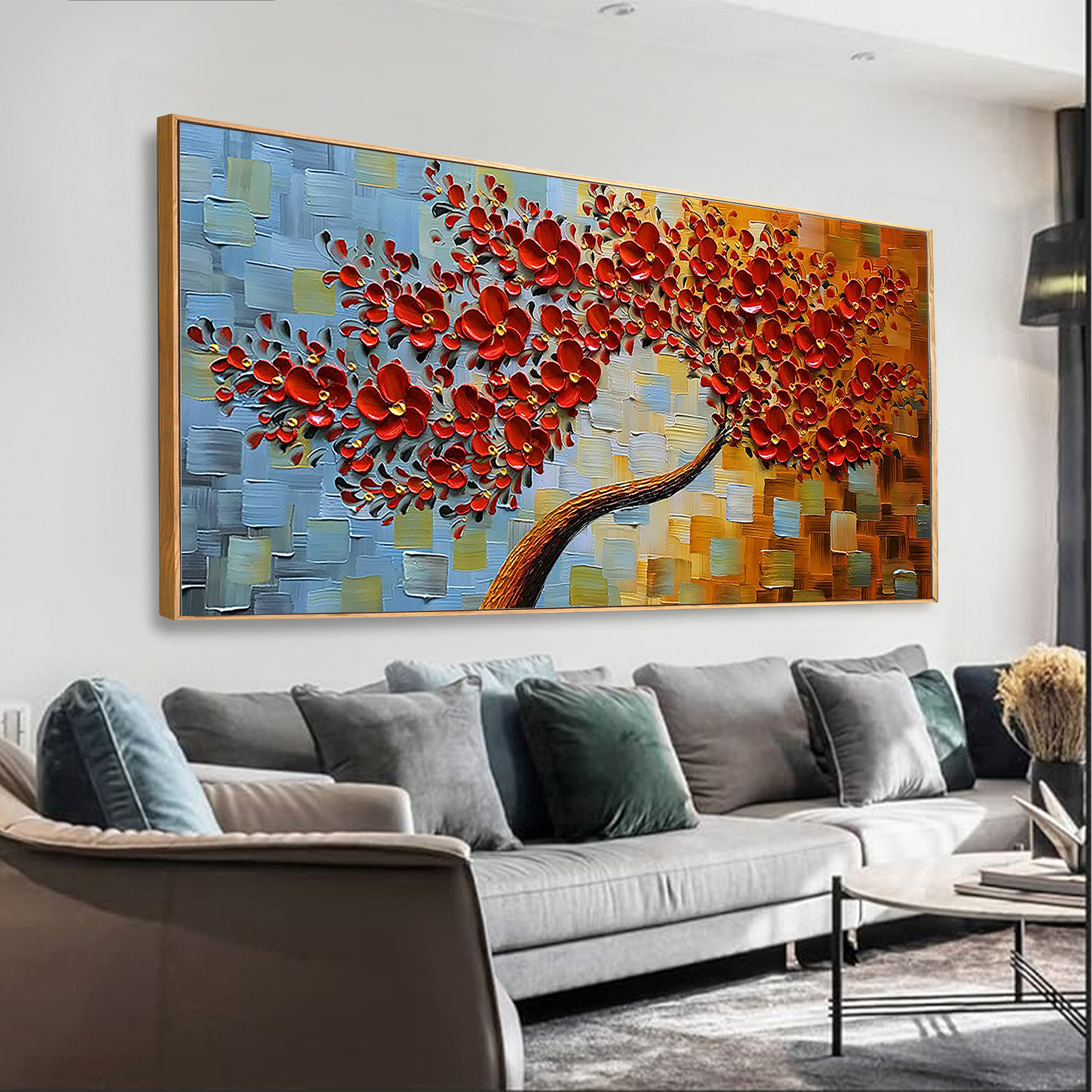 METALLIC RHYTHM: Luxury Black & Gold Geometric Painting, Panoramic 3D Round Textured Art