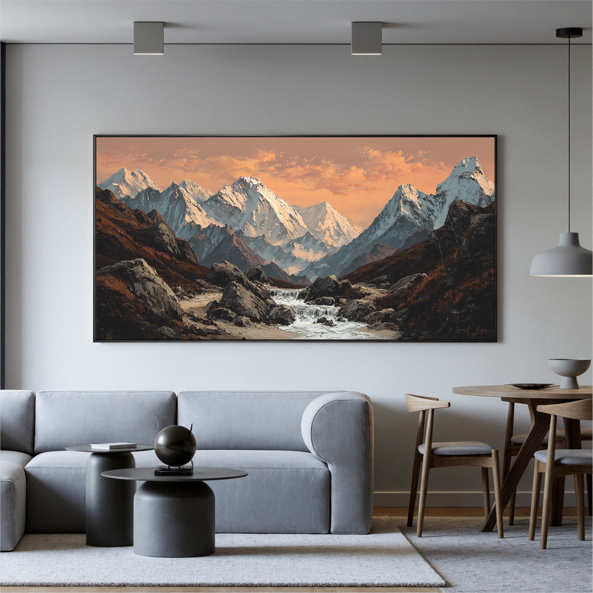 Mountains-valley Art #ZY 526