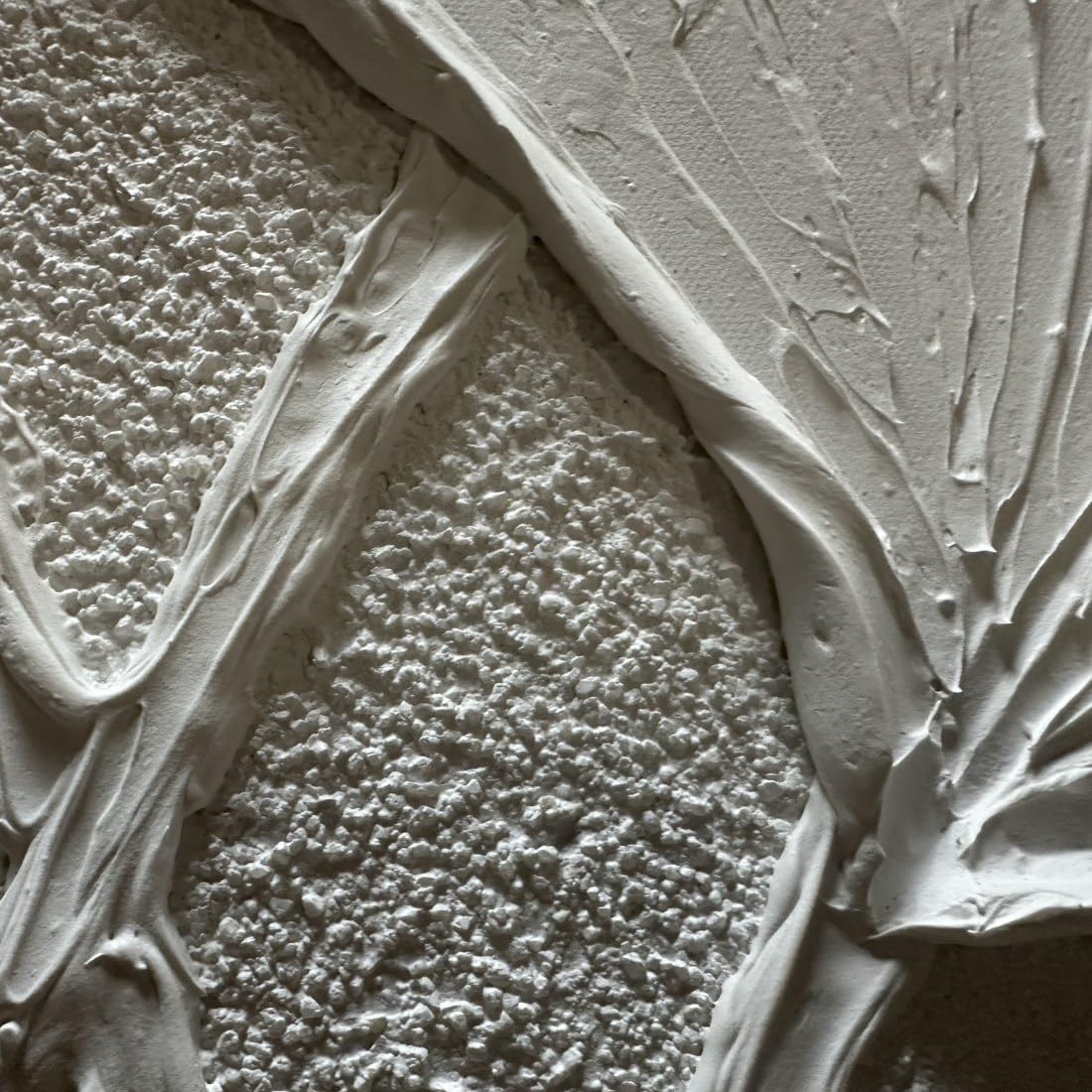 Ginkgo Whisper – Modern Minimalist Ginkgo Leaf Textured Painting | Wabi-Sabi Sculptural Hallway Art