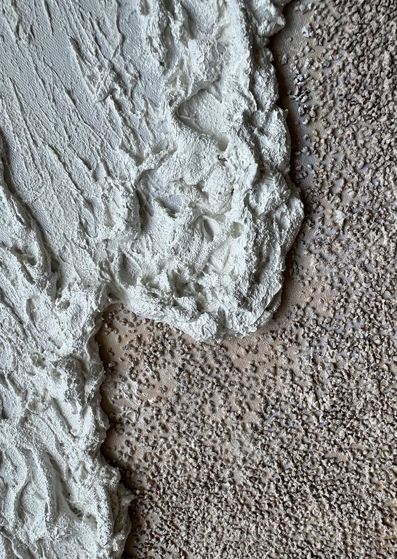 Coastal Reach – Wabi-Sabi Sand and Wave Relief Texture Painting | Contemporary Landscape Living Room & Dining Room Art