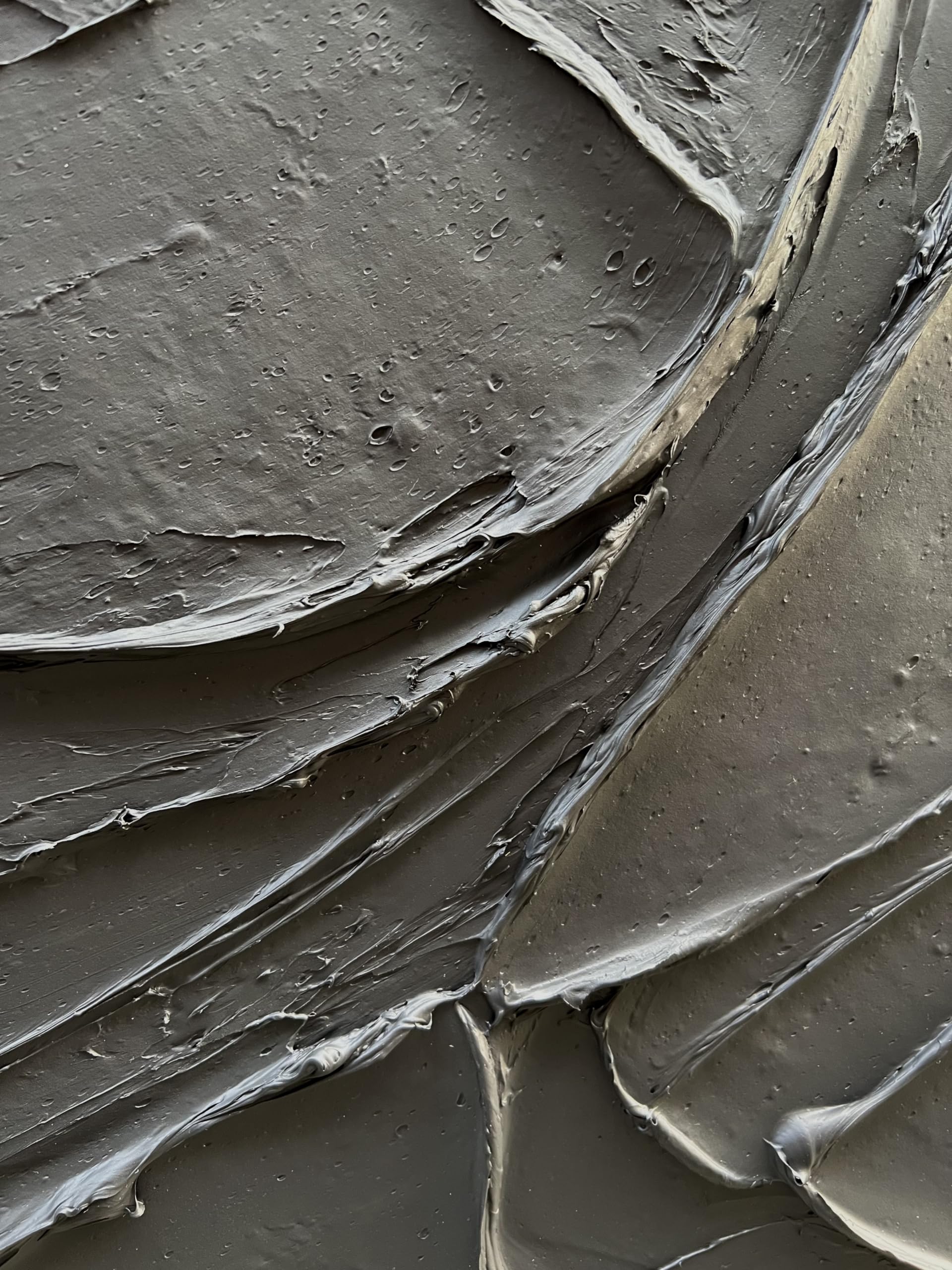 Onyx Ridge – Rugged Plaster Relief Abstract Painting | Modern Abstract Living Room & Office Art