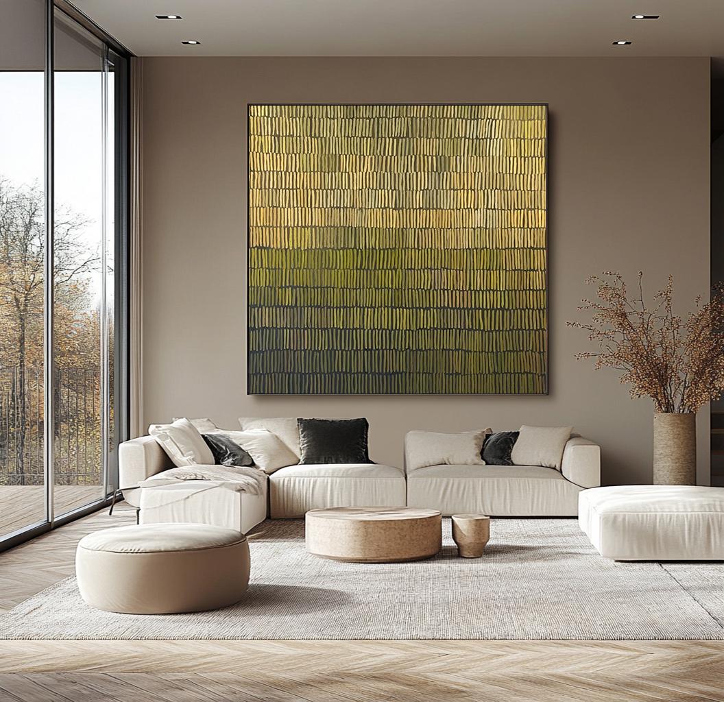 Golden Rhythm – Metallic Gold & Bronze Relief Abstract Painting | Modern Abstract Living Room & Office Art