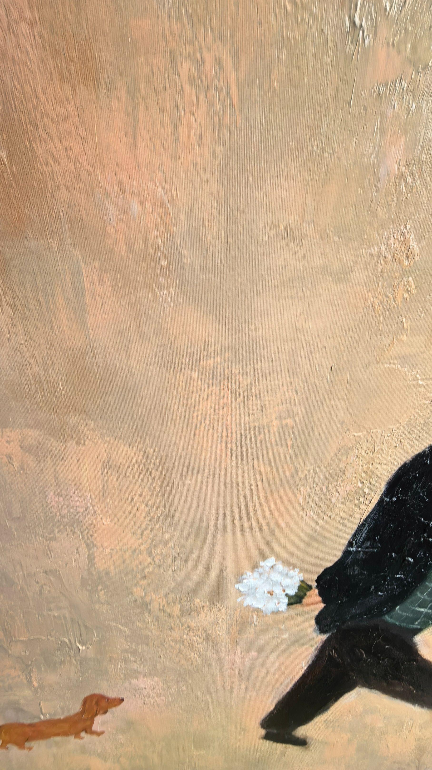 Echoes of Simplicity – Modern Wabi-Sabi Textured Painting | Earthy Minimalist Hallway Art