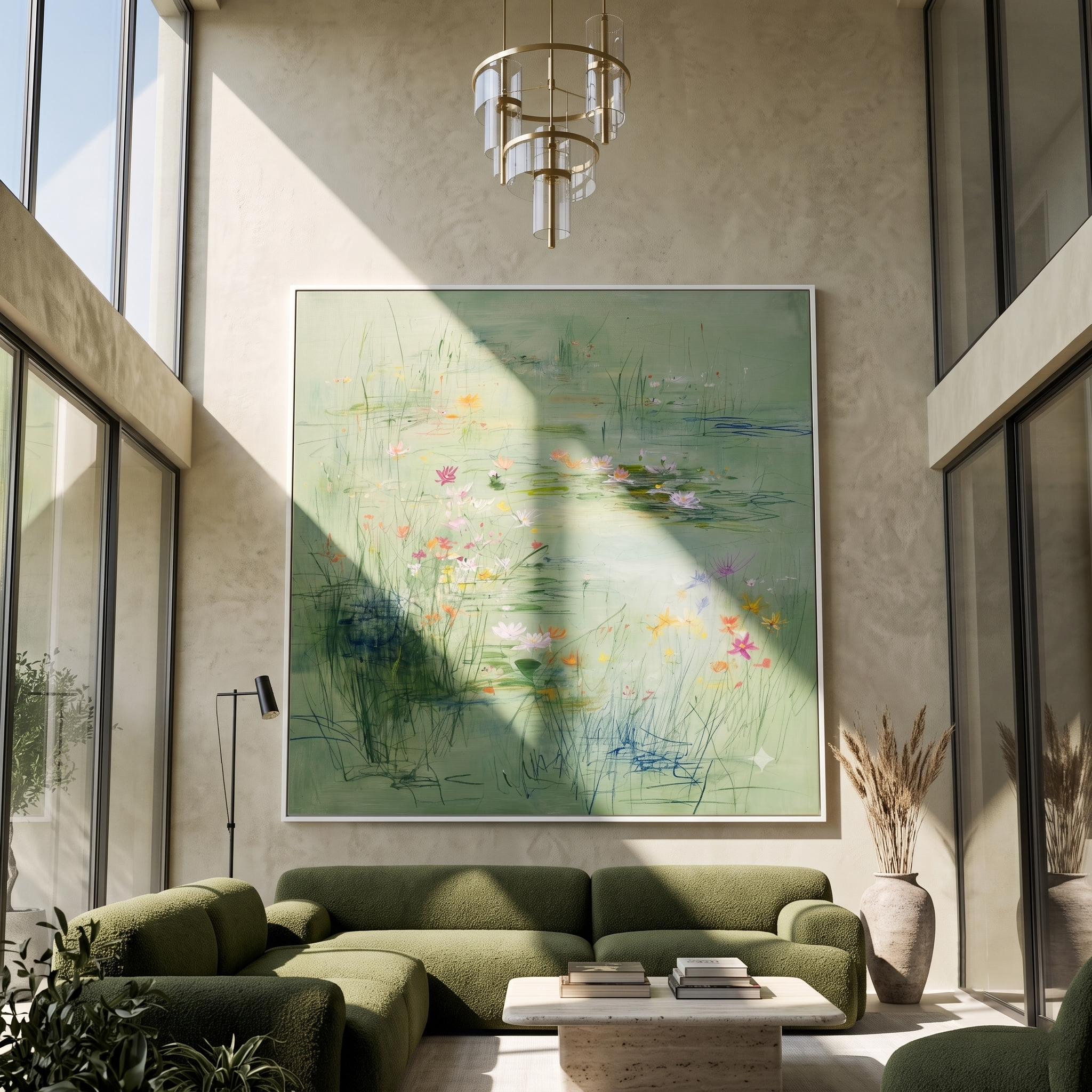 Obsidian Glow – Bold Textured Abstract Impasto Painting | Contemporary Minimalist Square Living Room Art