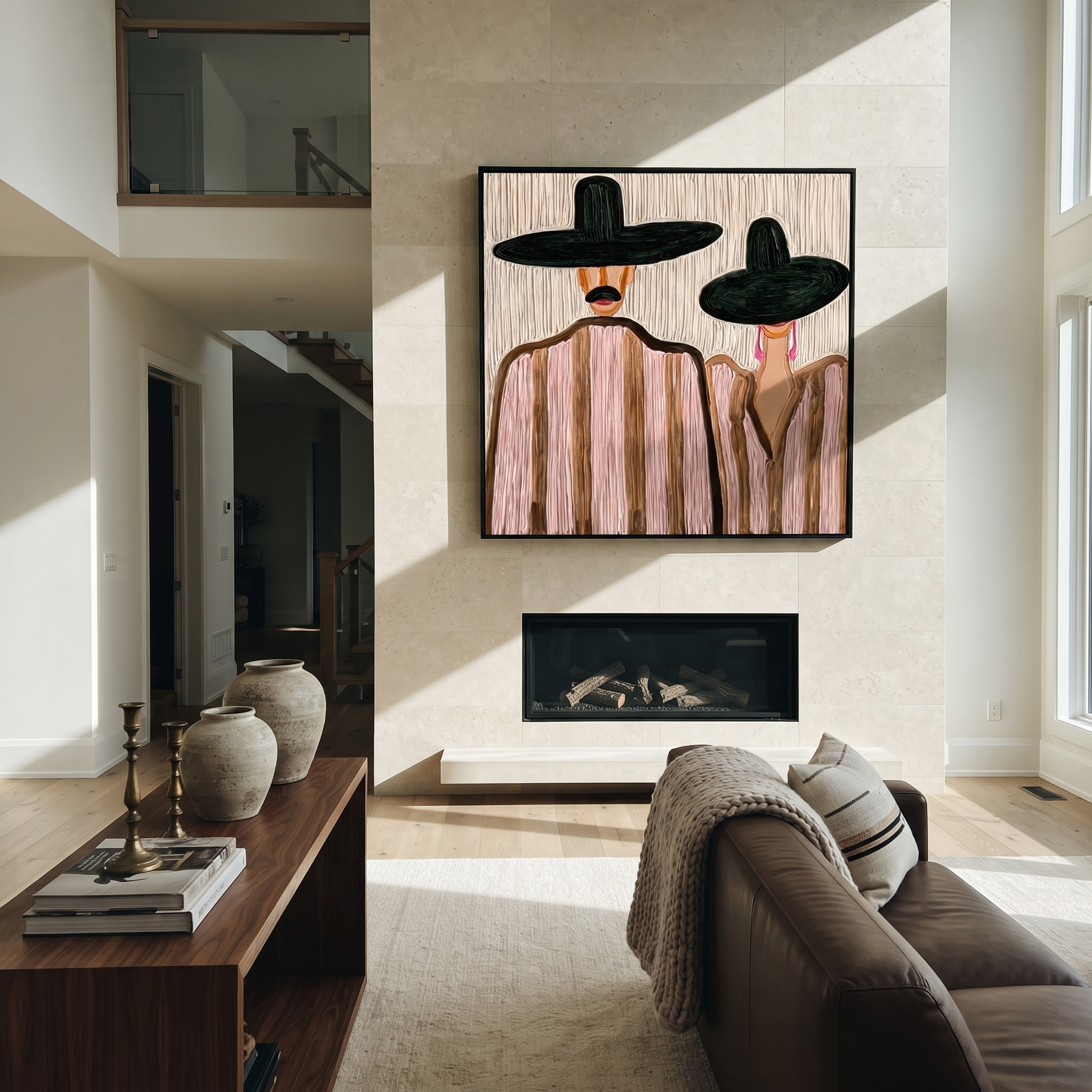 Two Brims Share Quiet styled with neutral modern furnishings
