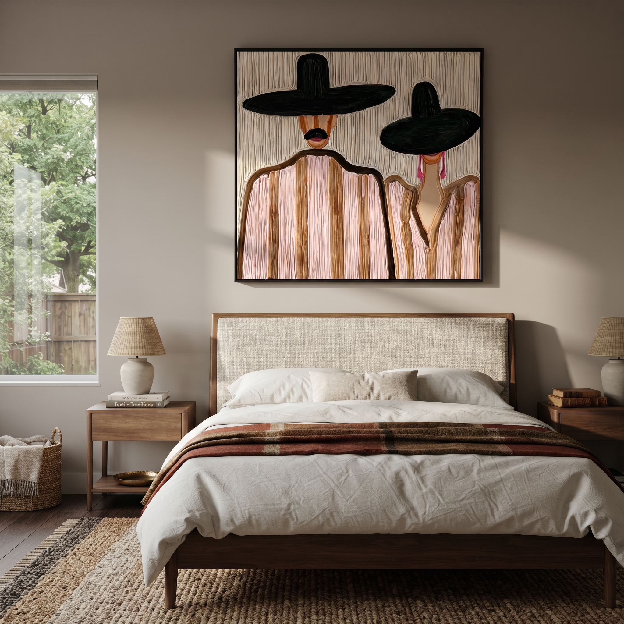 Two Brims Share Quiet displayed as a modern room focal point