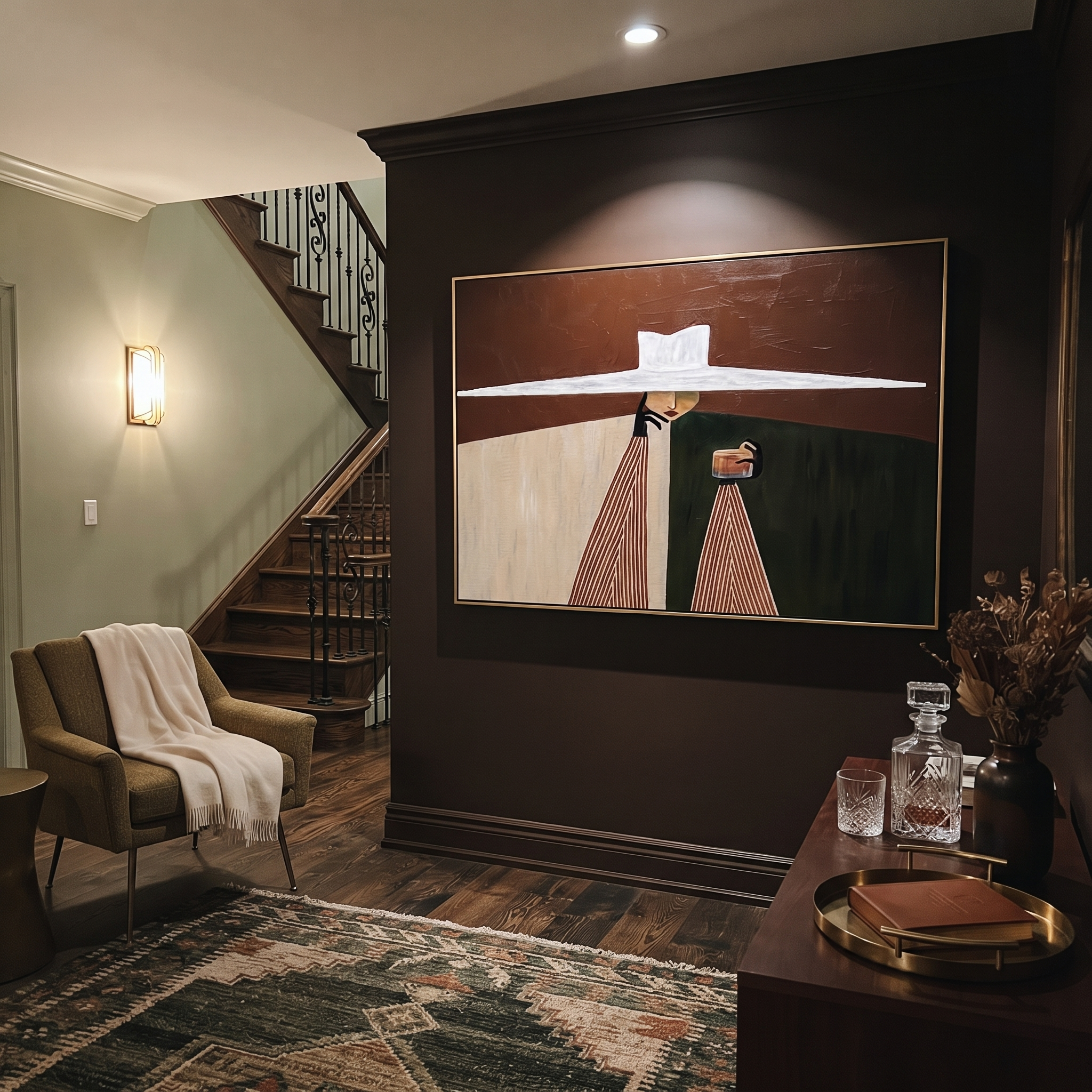 White Horizon Serves Color styled in a layered residential interior
