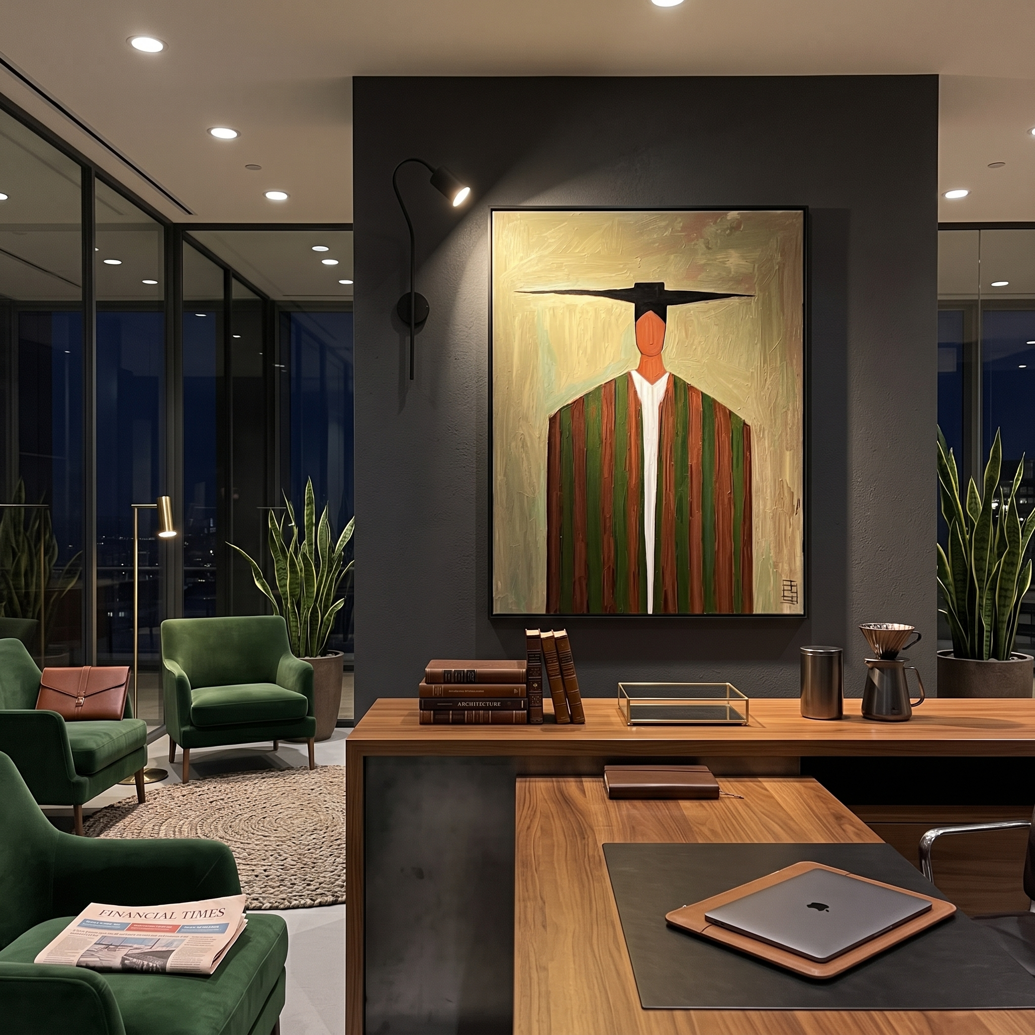 Long Stripes Keep Watch styled in a layered residential interior