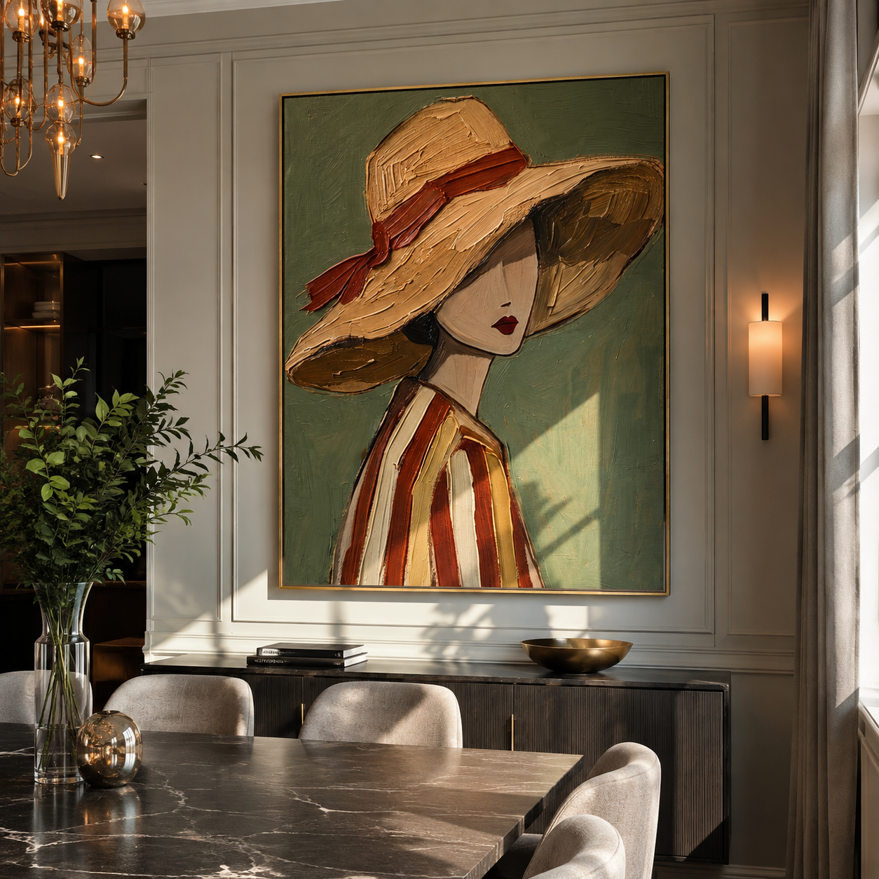 Soft Brim Turns Away displayed as a modern room focal point