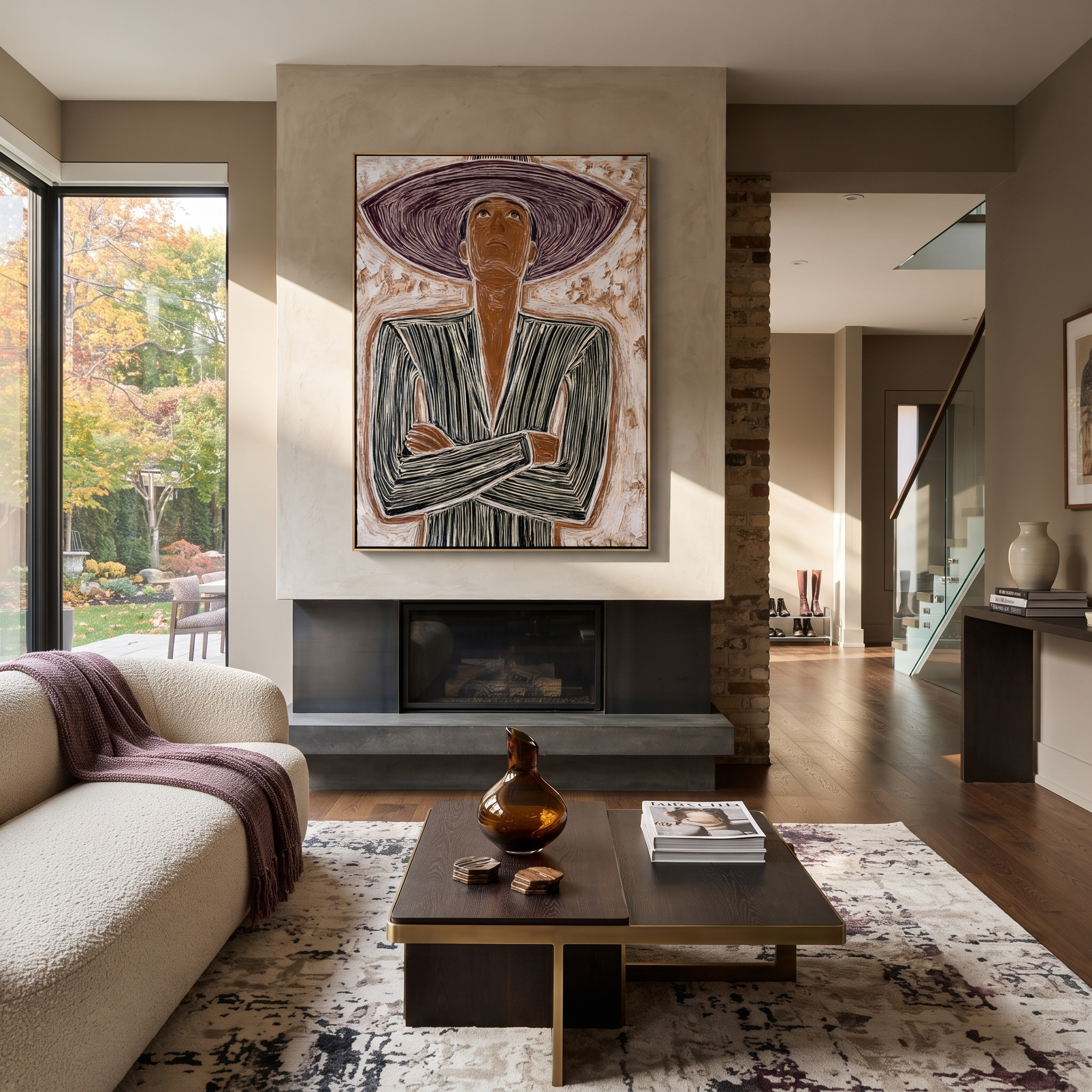 Wide Brim Frames Resolve presented above a contemporary console