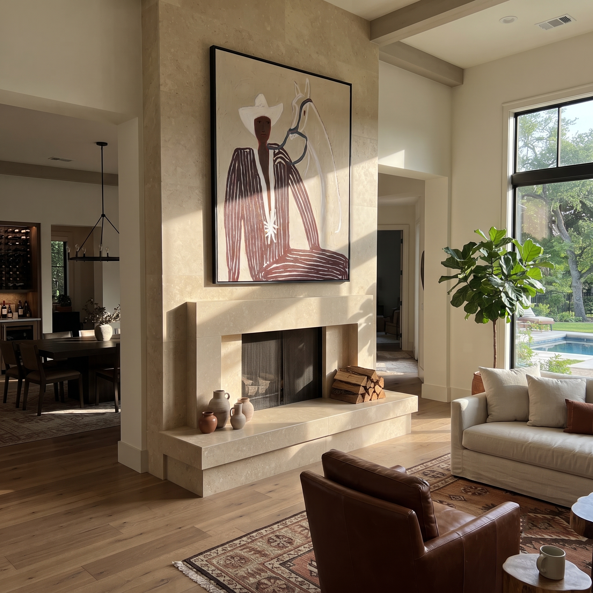 White Rider Shares Sand presented above a contemporary console