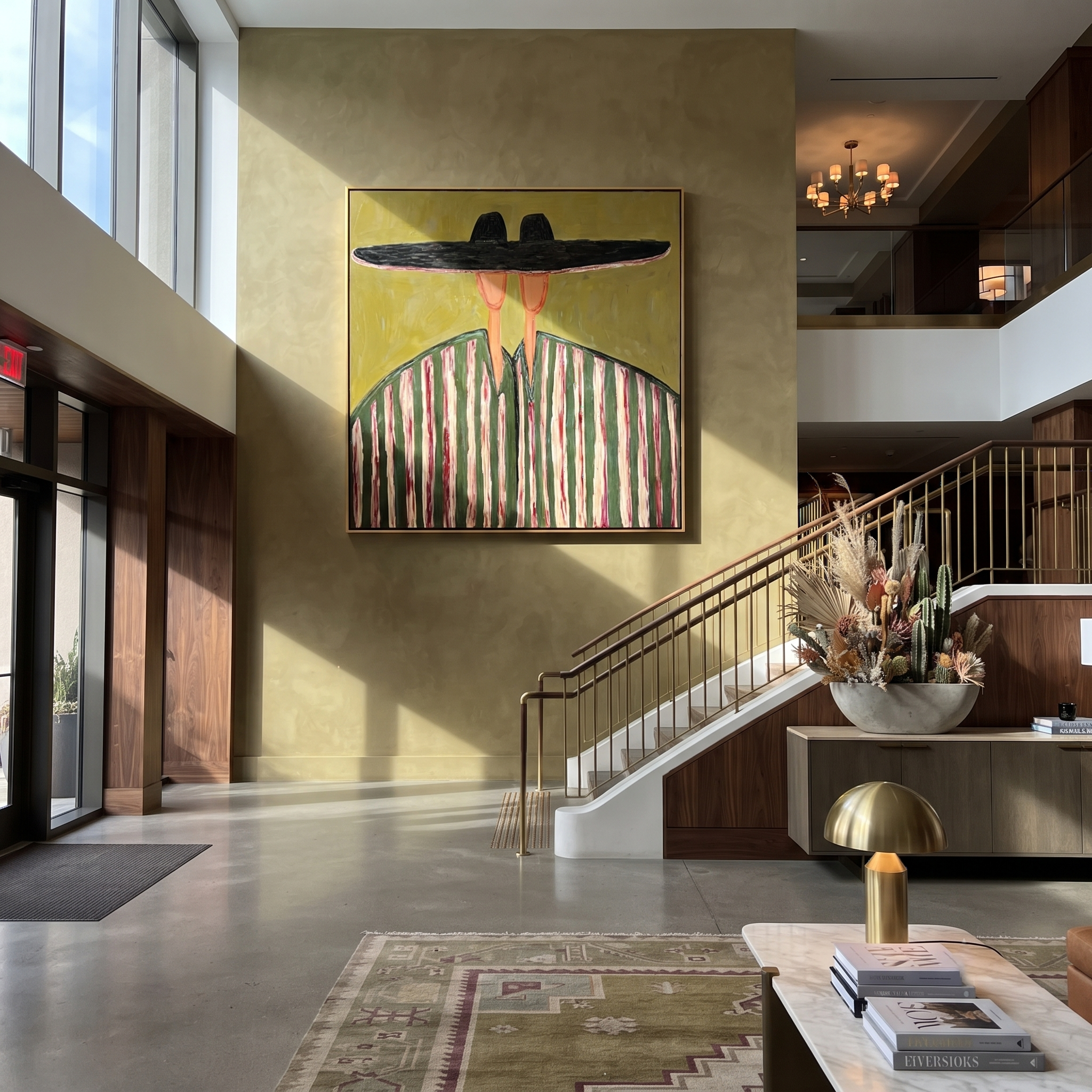 Black Horizon Meets Moss styled in a layered residential interior