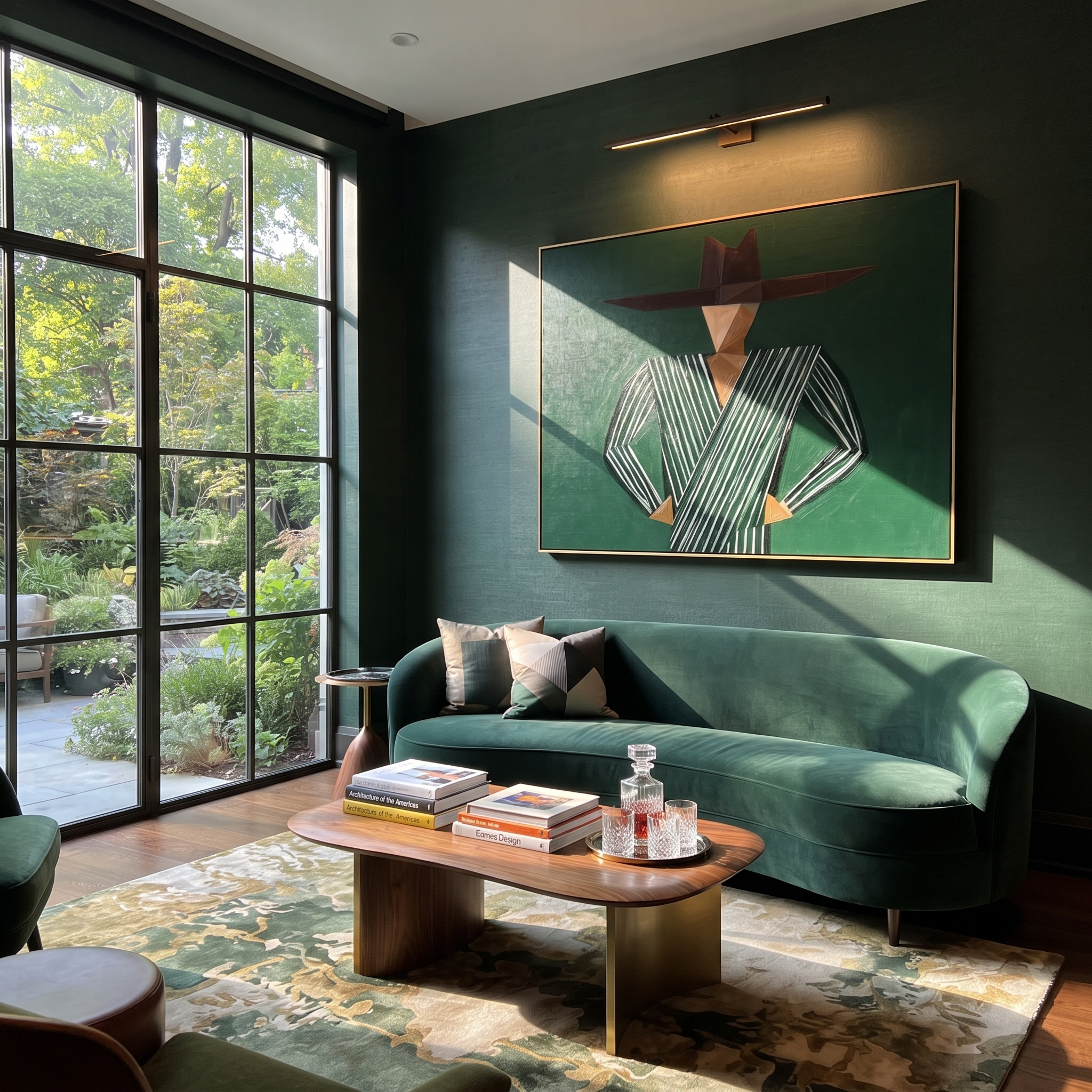 Forest Angles Hold Ground styled with neutral modern furnishings