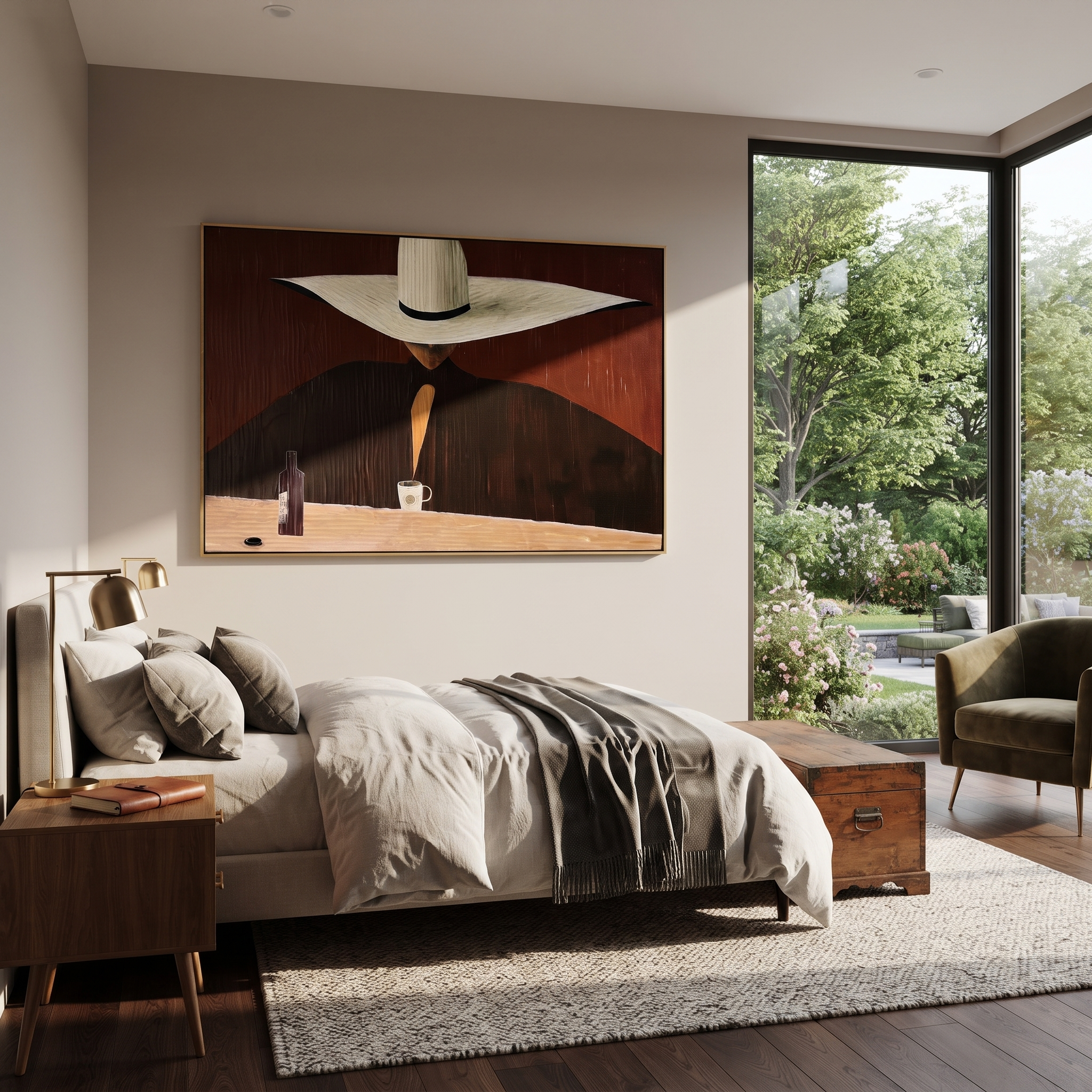 White Horizon Serves Coffee presented above a contemporary console