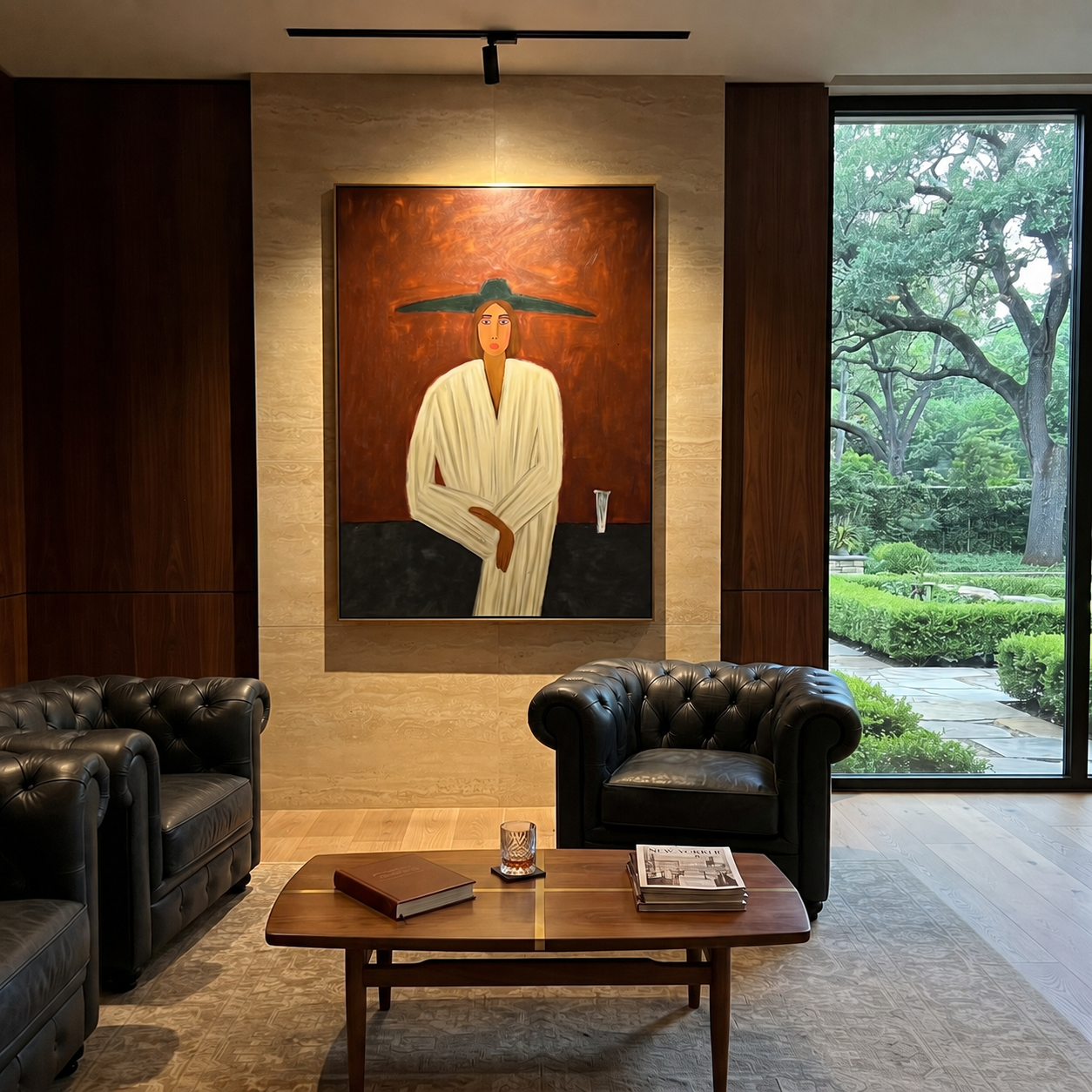 Ivory Robe at Dusk styled in a layered residential interior