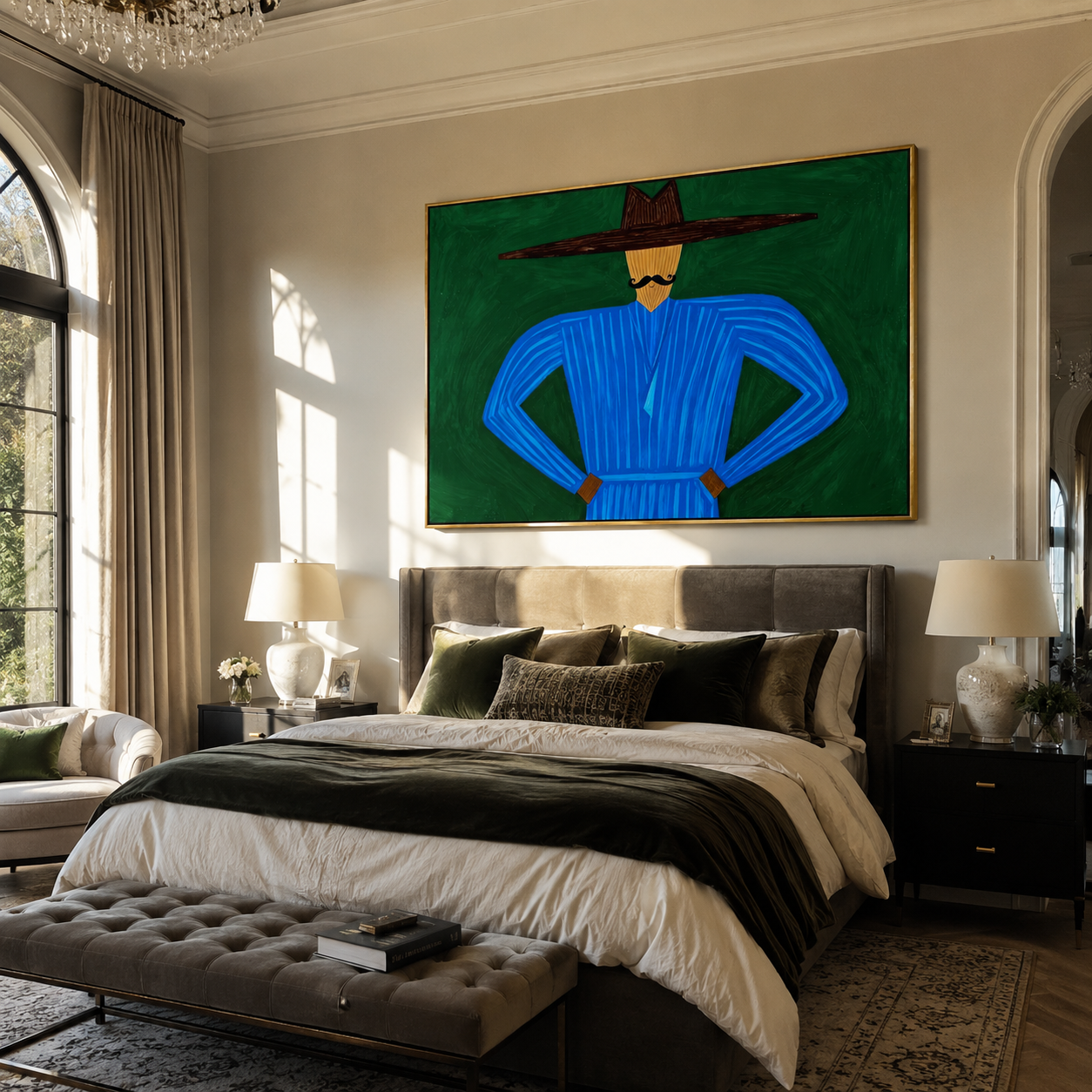 Blue Angles Hold Forest displayed as a modern room focal point