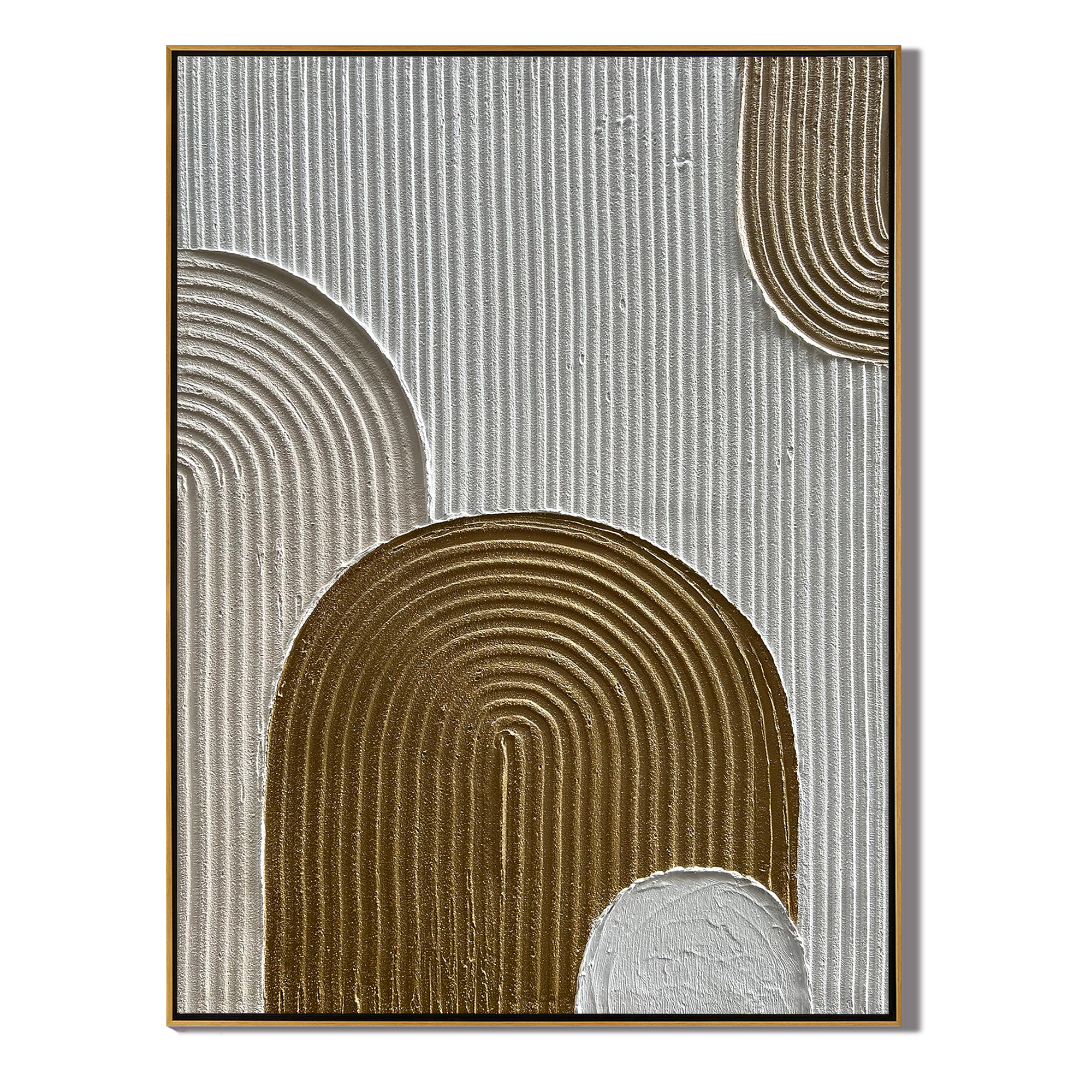 Gates of Serenity – Modern Minimalist Arch Art | Abstract Geometric Textured Living Room Art