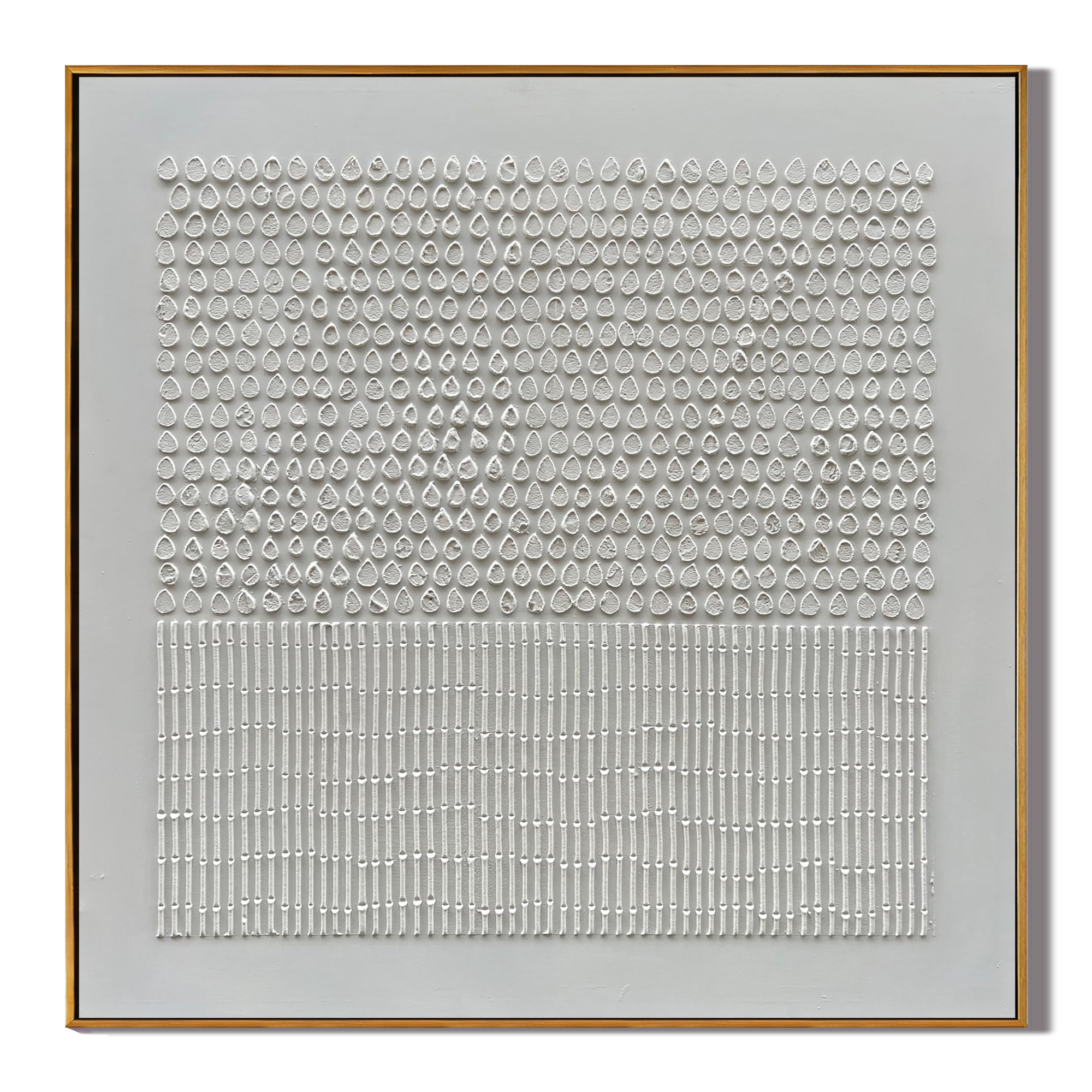 Silent Order – Minimalist Monochromatic Geometric Art | Luxury Modern Wabi-Sabi Living Room Art