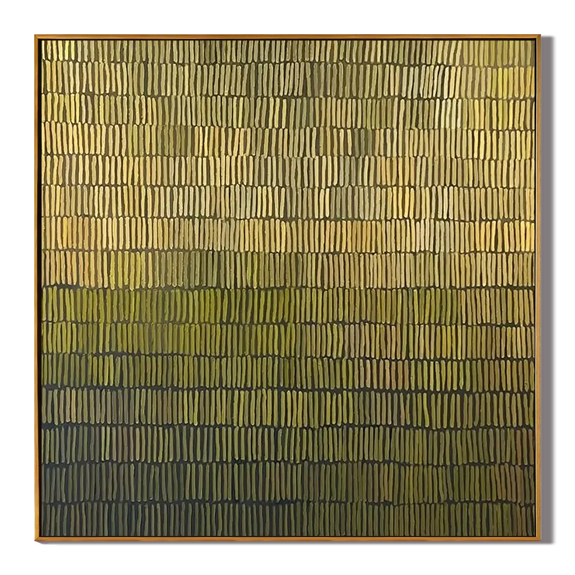 GOLDEN RHYTHM: Modern Square 3D Heavy Texture Abstract Wall Art, Metallic Gold & Bronze Relief