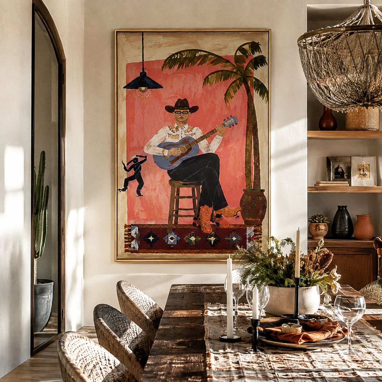 Island Songs Warm Evening displayed as a modern room focal point
