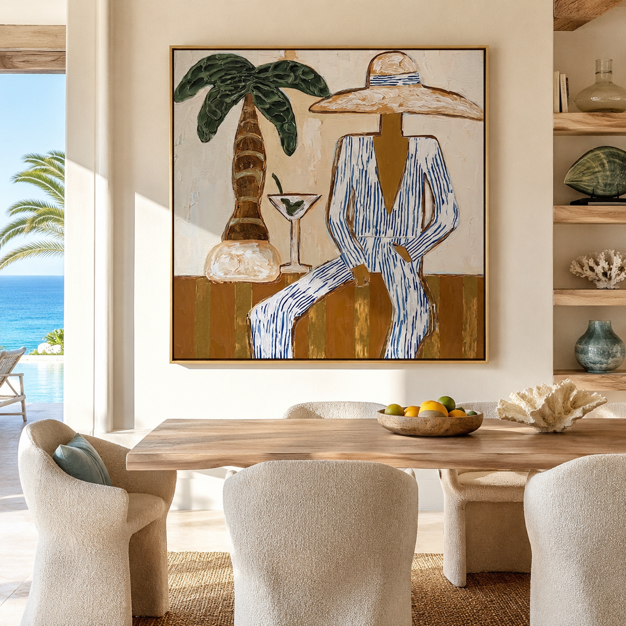 Martini Shade Holds Gaze styled in a layered residential interior