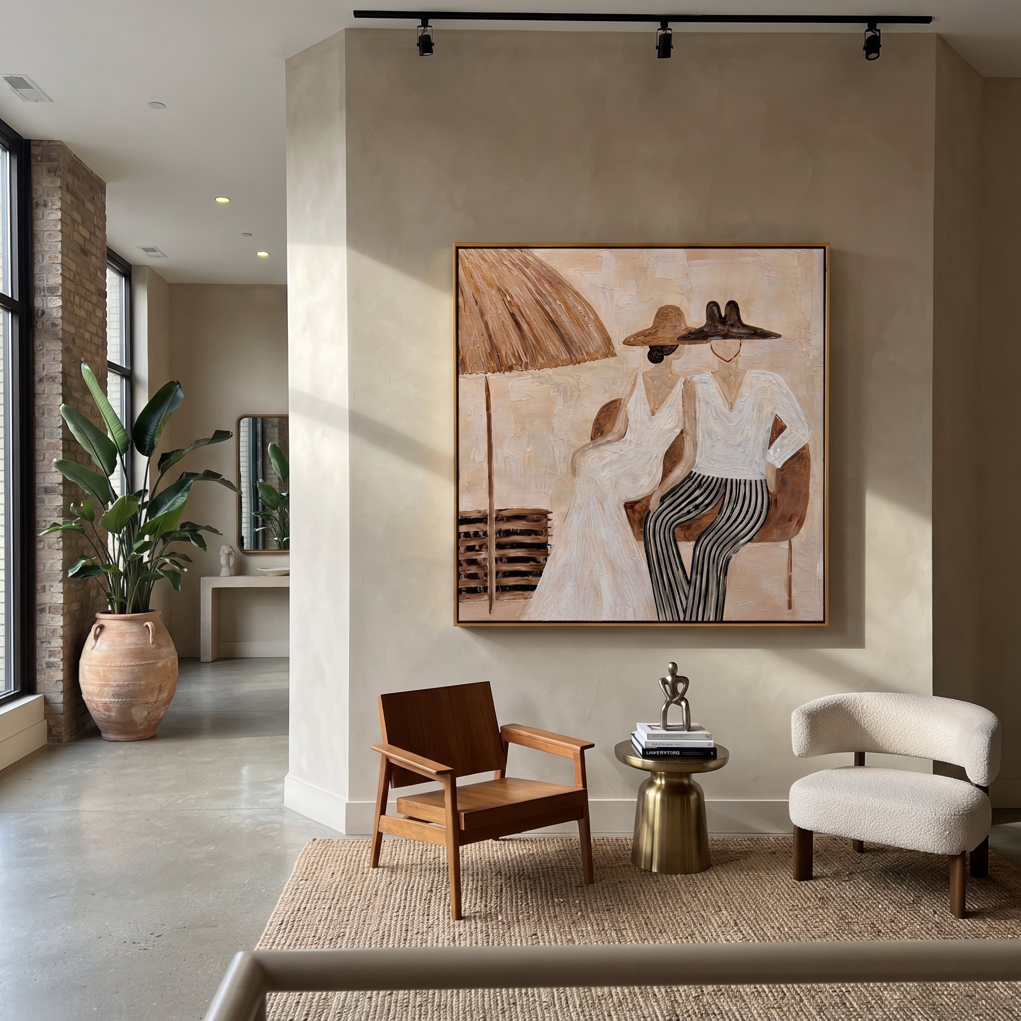 Parasol Holds Their Silence displayed as a modern room focal point