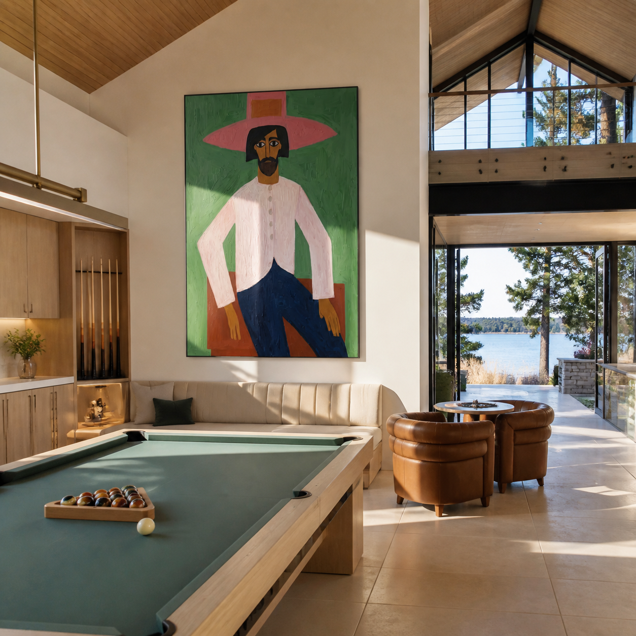 Rose Brim Holds Room presented as a colorful interior focal point