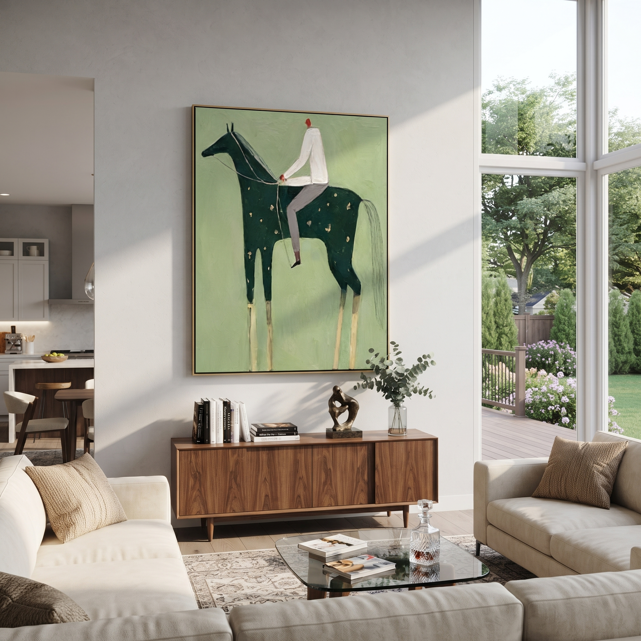 White Shirt Guides Spots displayed in a layered residential setting