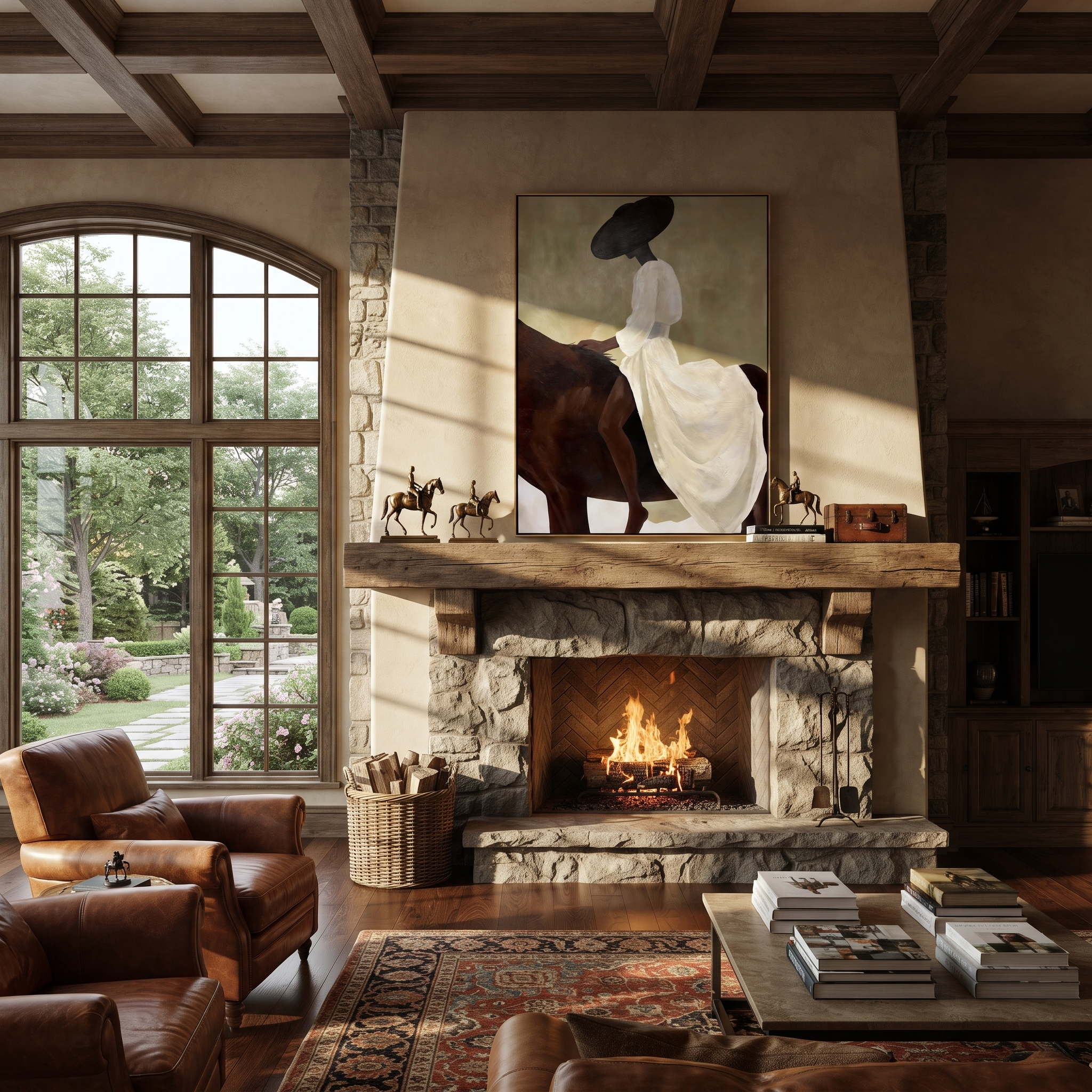 White Veil Follows Brown presented as a colorful interior focal point