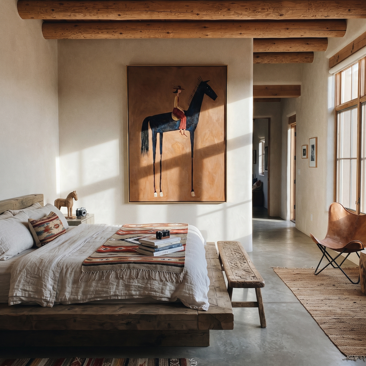 Red Saddle Climbs Ochre styled with warm modern furnishings