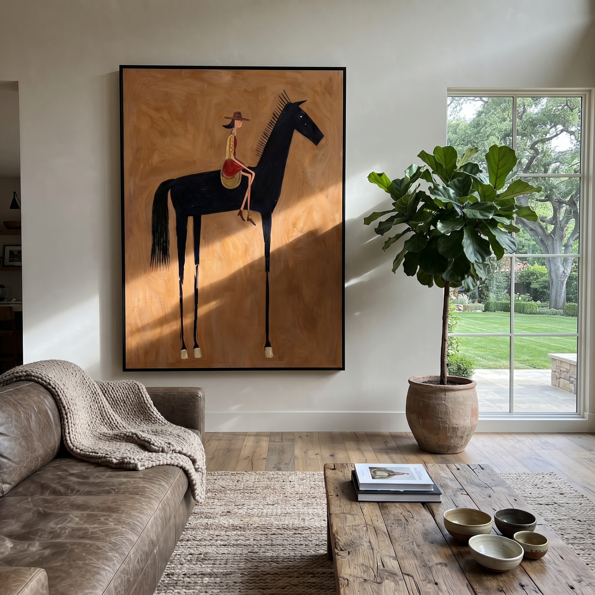 Black Horse Carries Red styled with warm modern furnishings