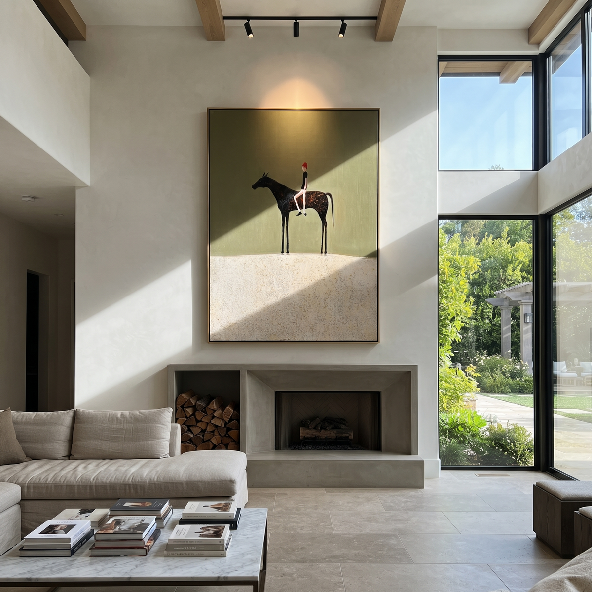 Tiny Rider Guards Snow presented as a colorful interior focal point
