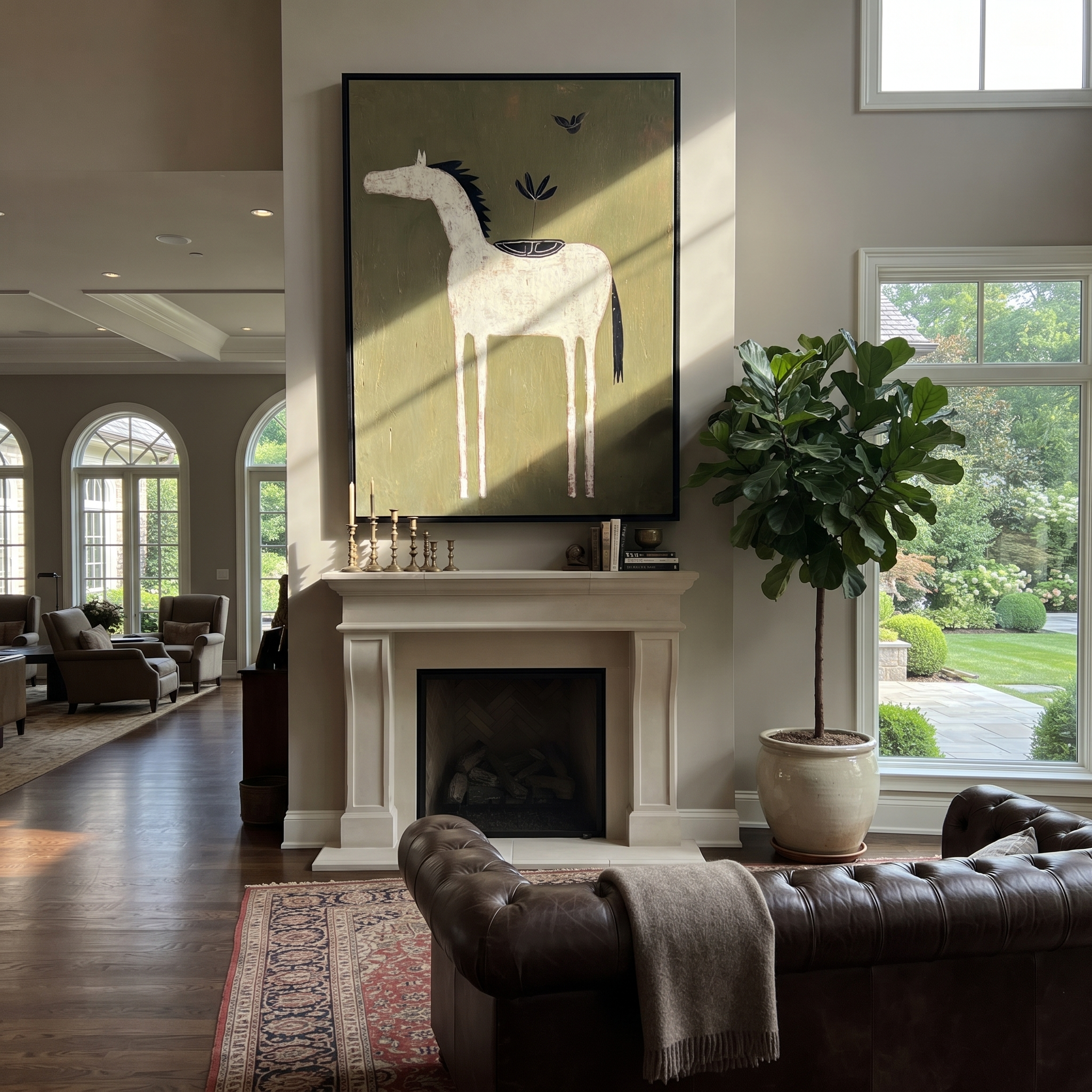 Black Bird Watches Ivory displayed in a layered residential setting
