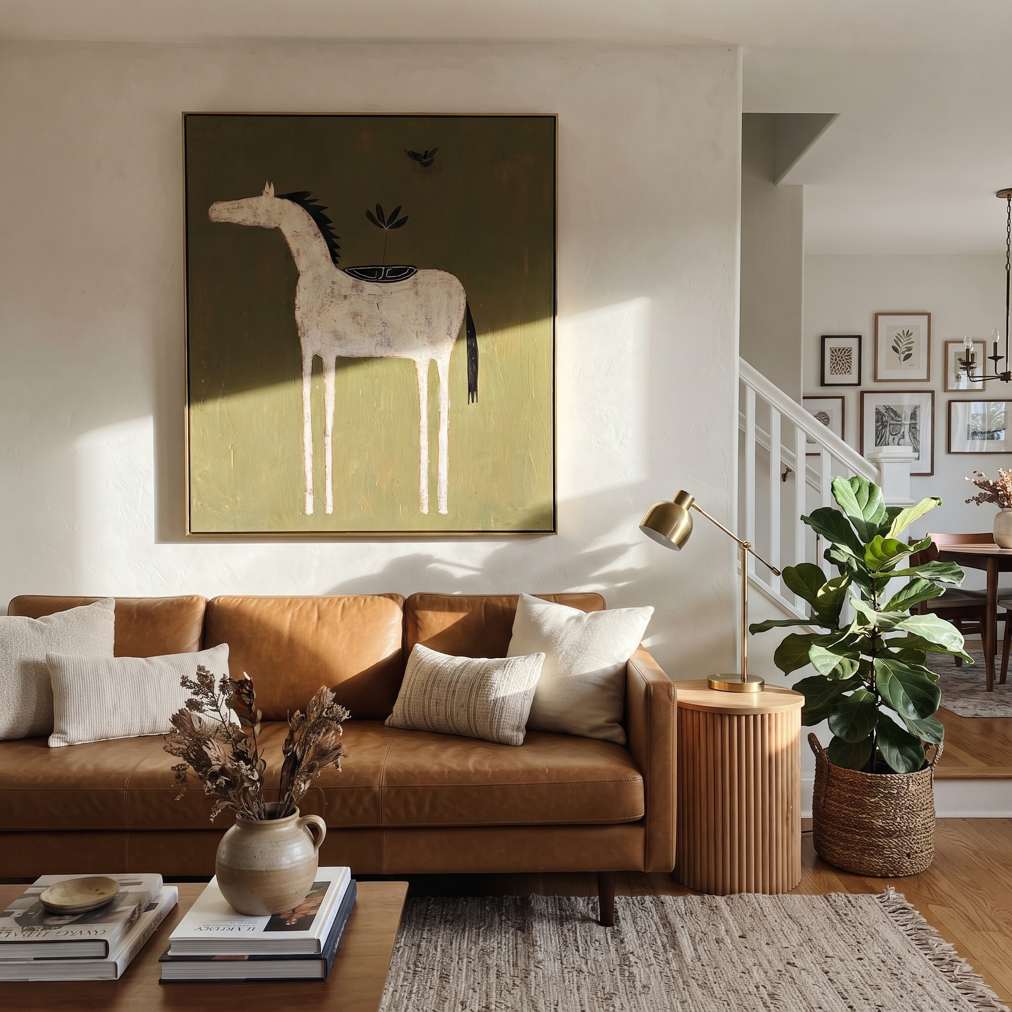 Black Bird Watches Ivory styled with wood, linen, and modern decor