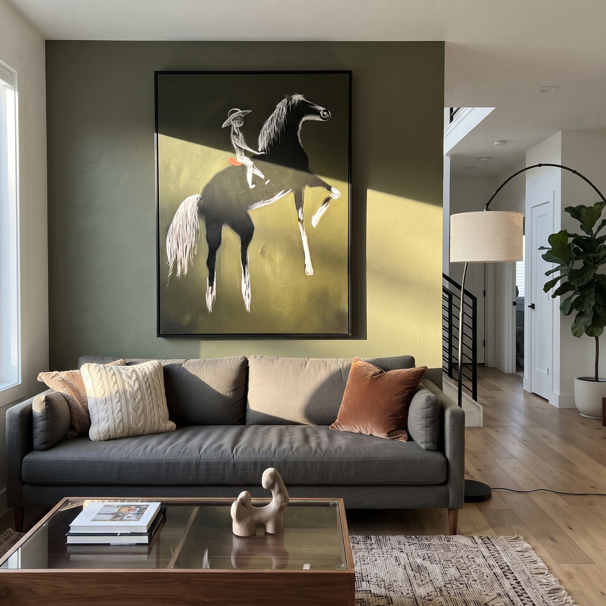 White Lines Ride Thunder presented as a colorful interior focal point