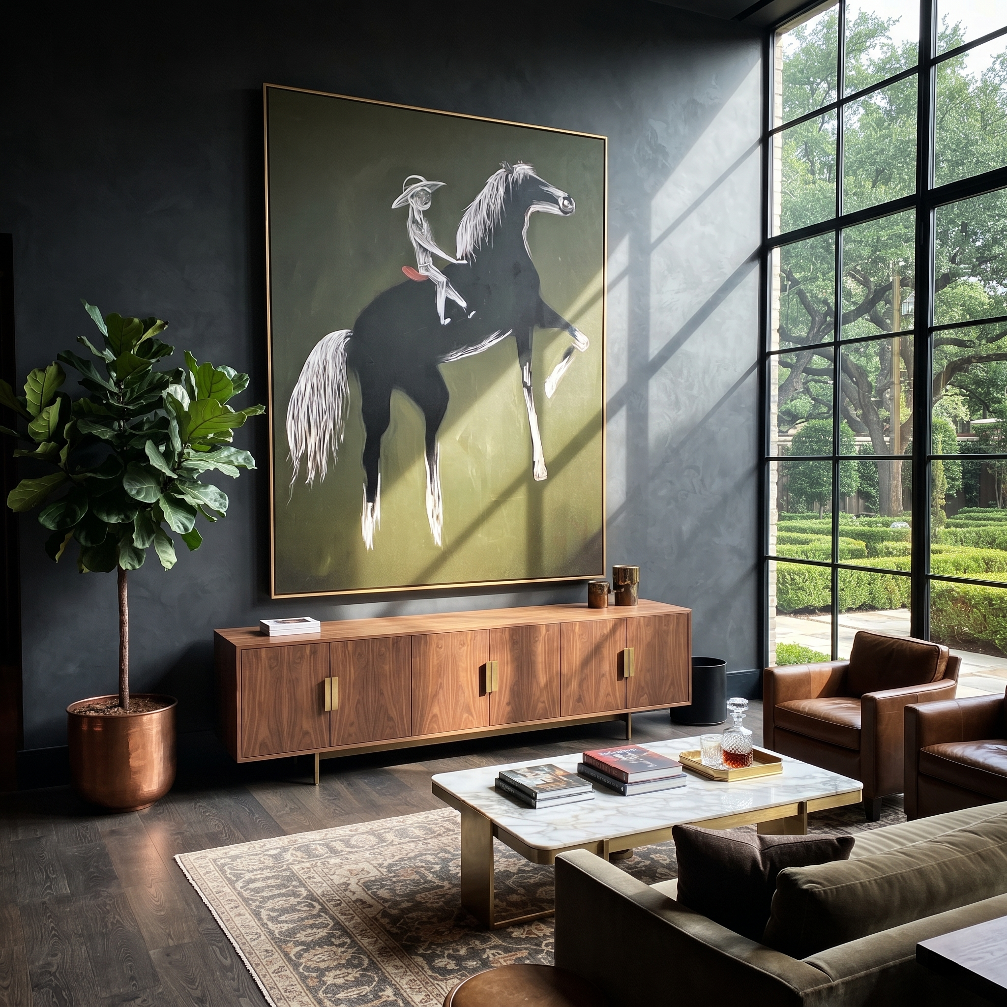 White Lines Ride Thunder displayed in a layered residential setting