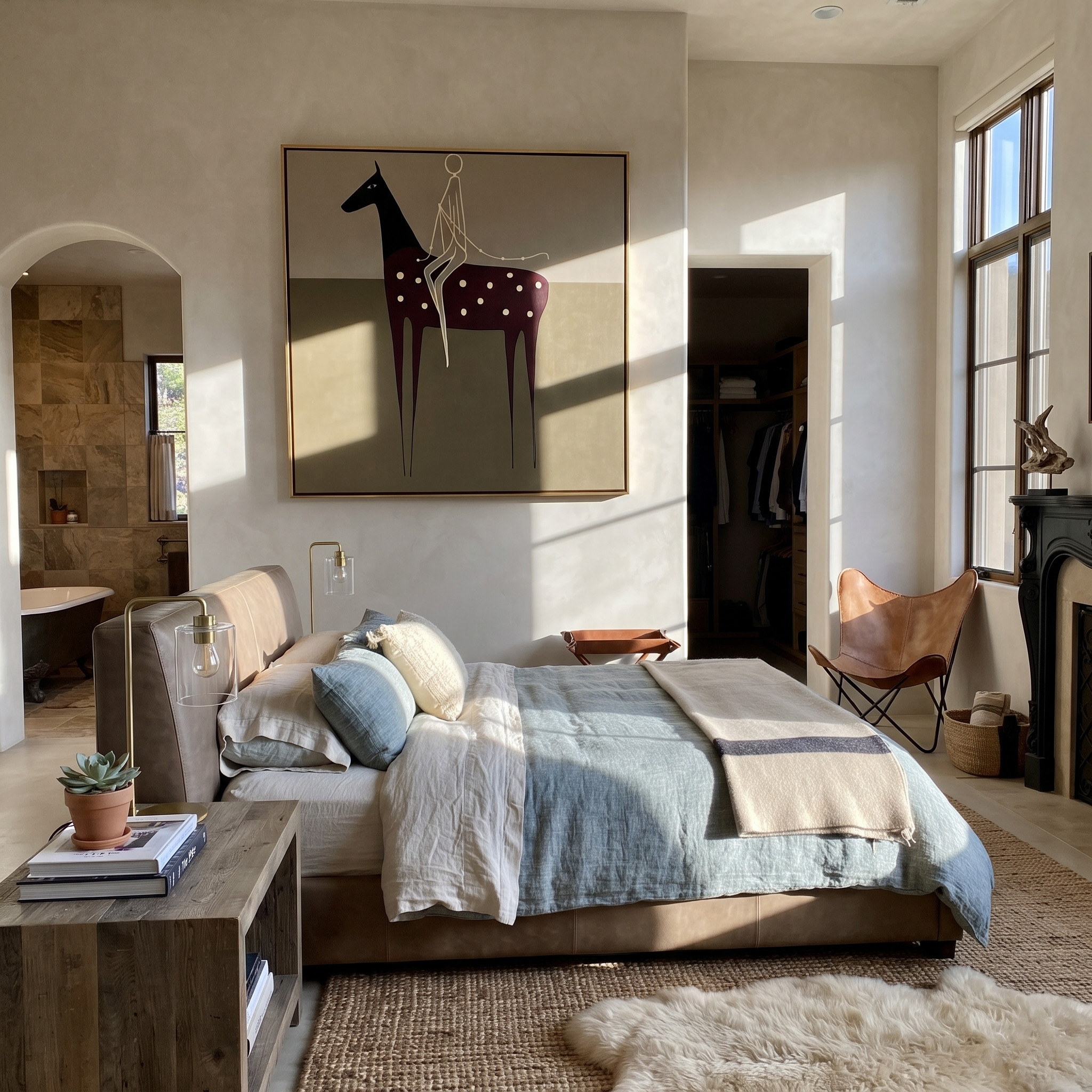 White Reins Cross Spots presented as a colorful interior focal point