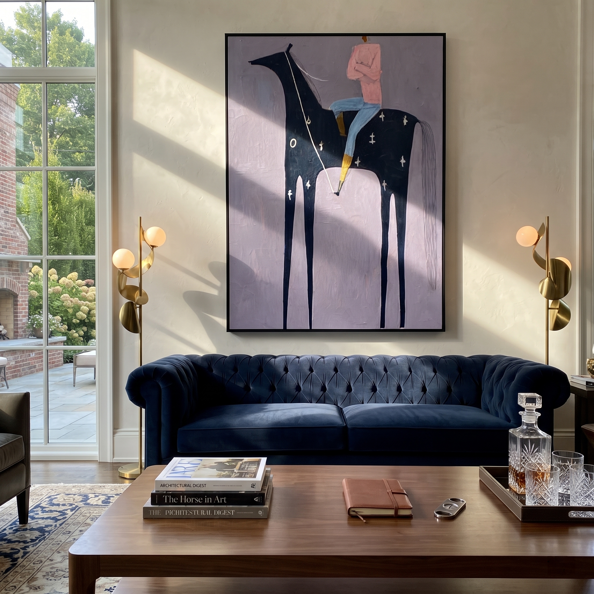Pink Rider Rides Constellations styled with warm modern furnishings