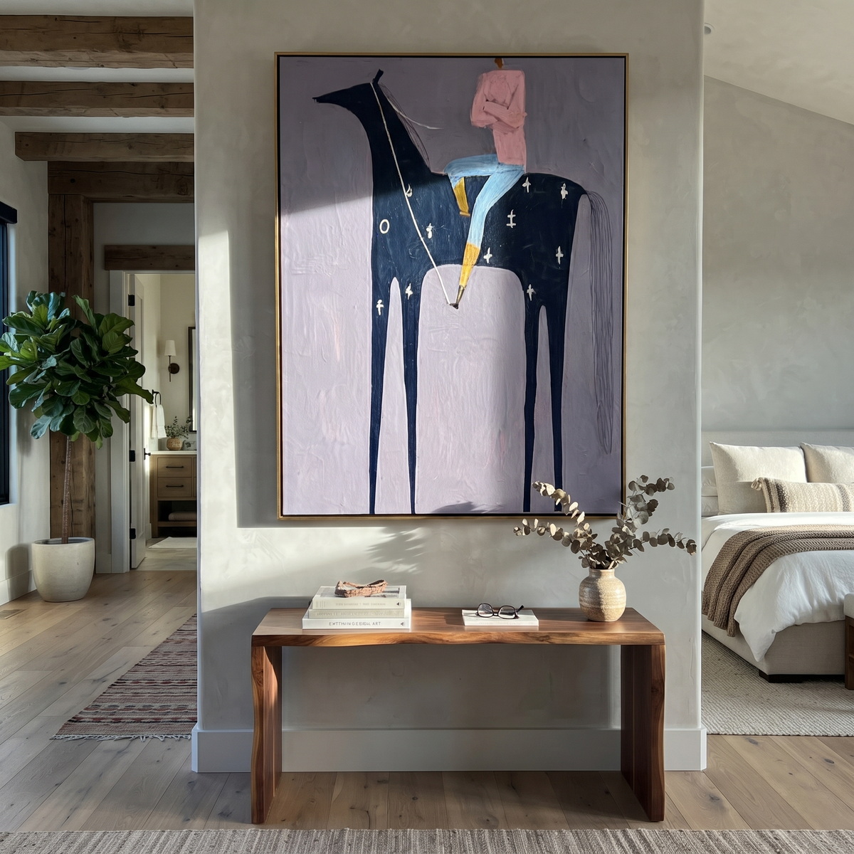 Pink Rider Rides Constellations displayed in a layered residential setting