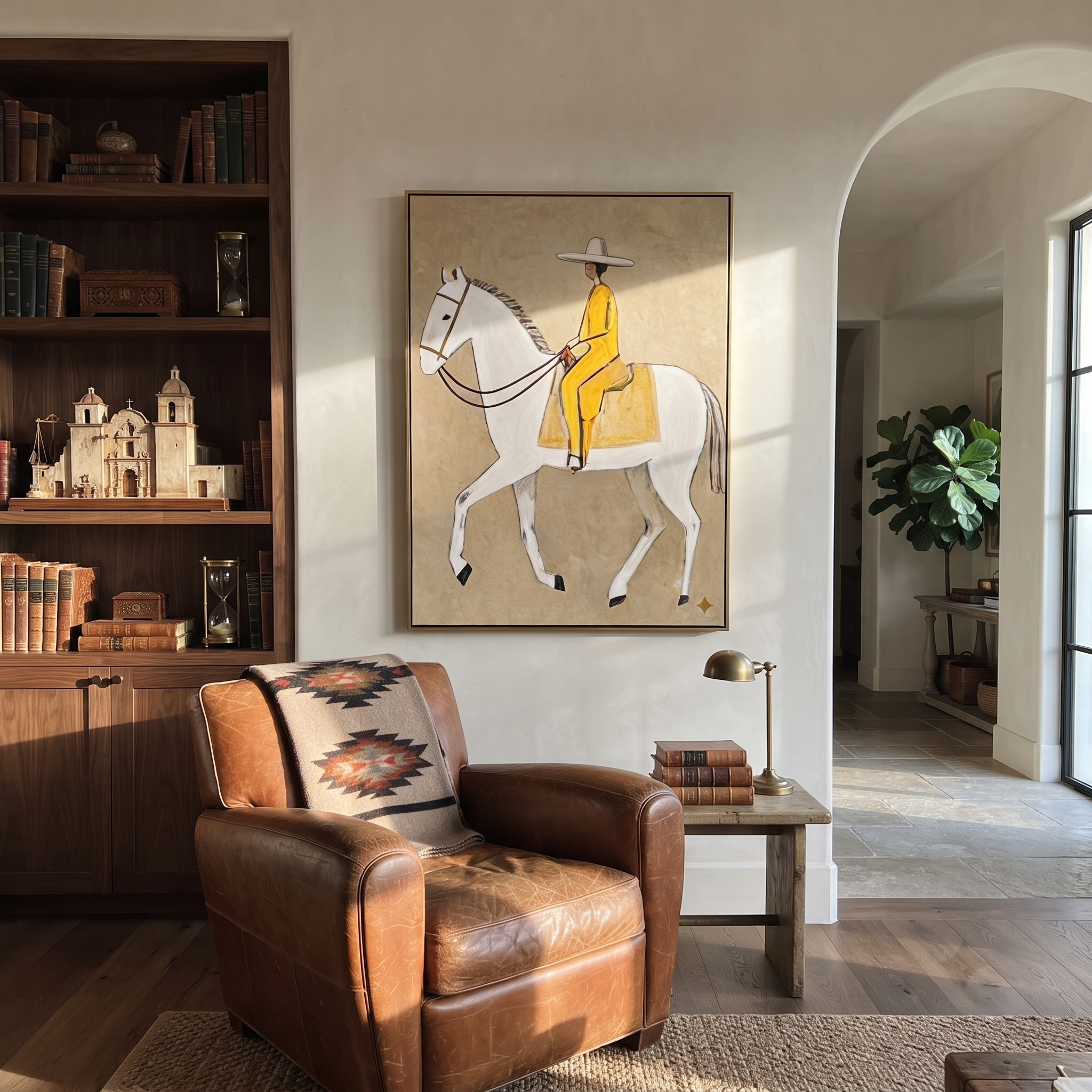 Yellow Tailoring Meets Ivory presented as a colorful interior focal point
