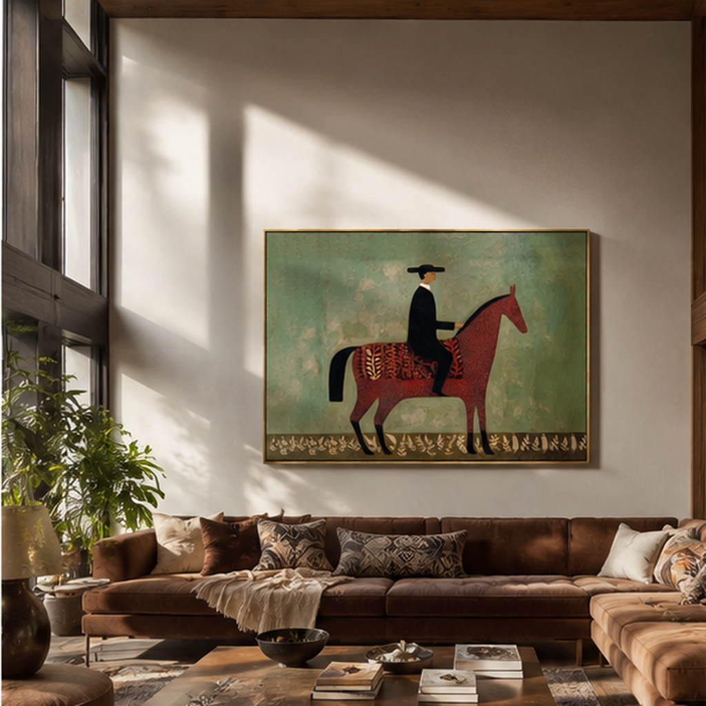 Black Hat Rides Sage displayed in a layered residential setting