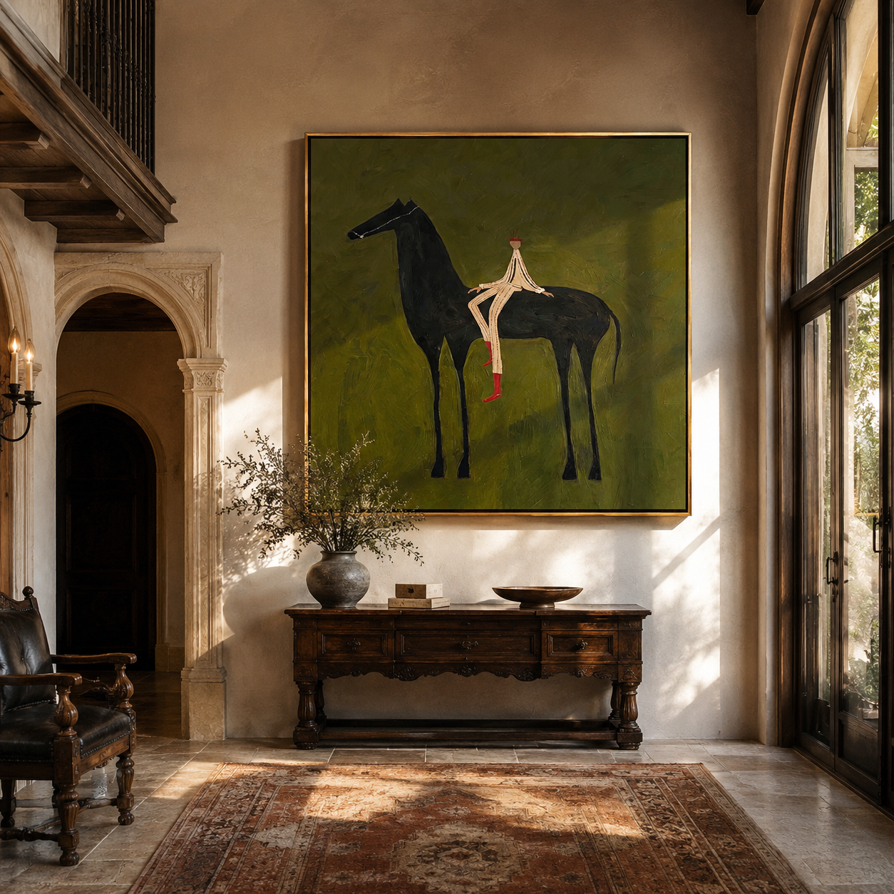 Pale Rider Rests Midnight styled with warm modern furnishings