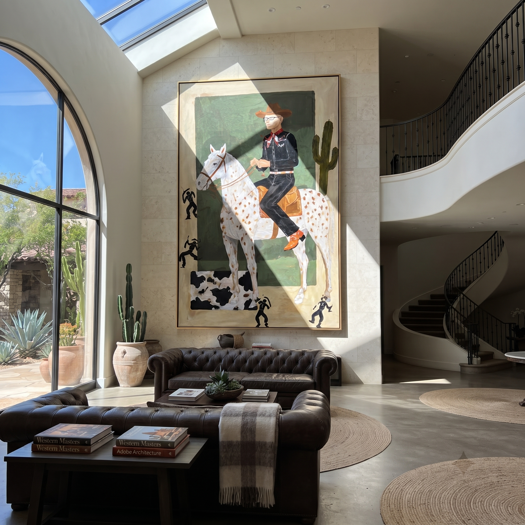 Spotted Trails Pass Cactus displayed in a collected contemporary interior