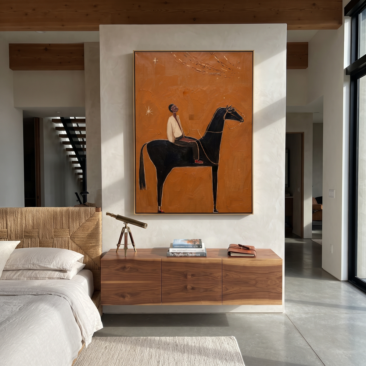 Ivory Rider Watches Comet displayed in a layered residential setting