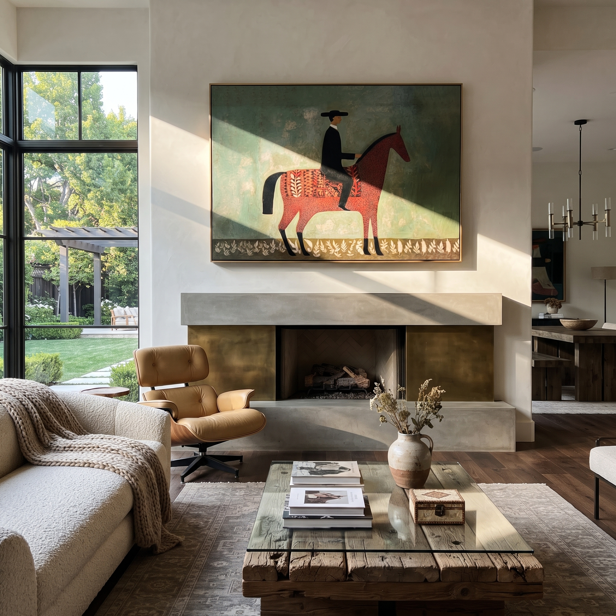 Red Horse Crosses Mint displayed in a collected contemporary interior