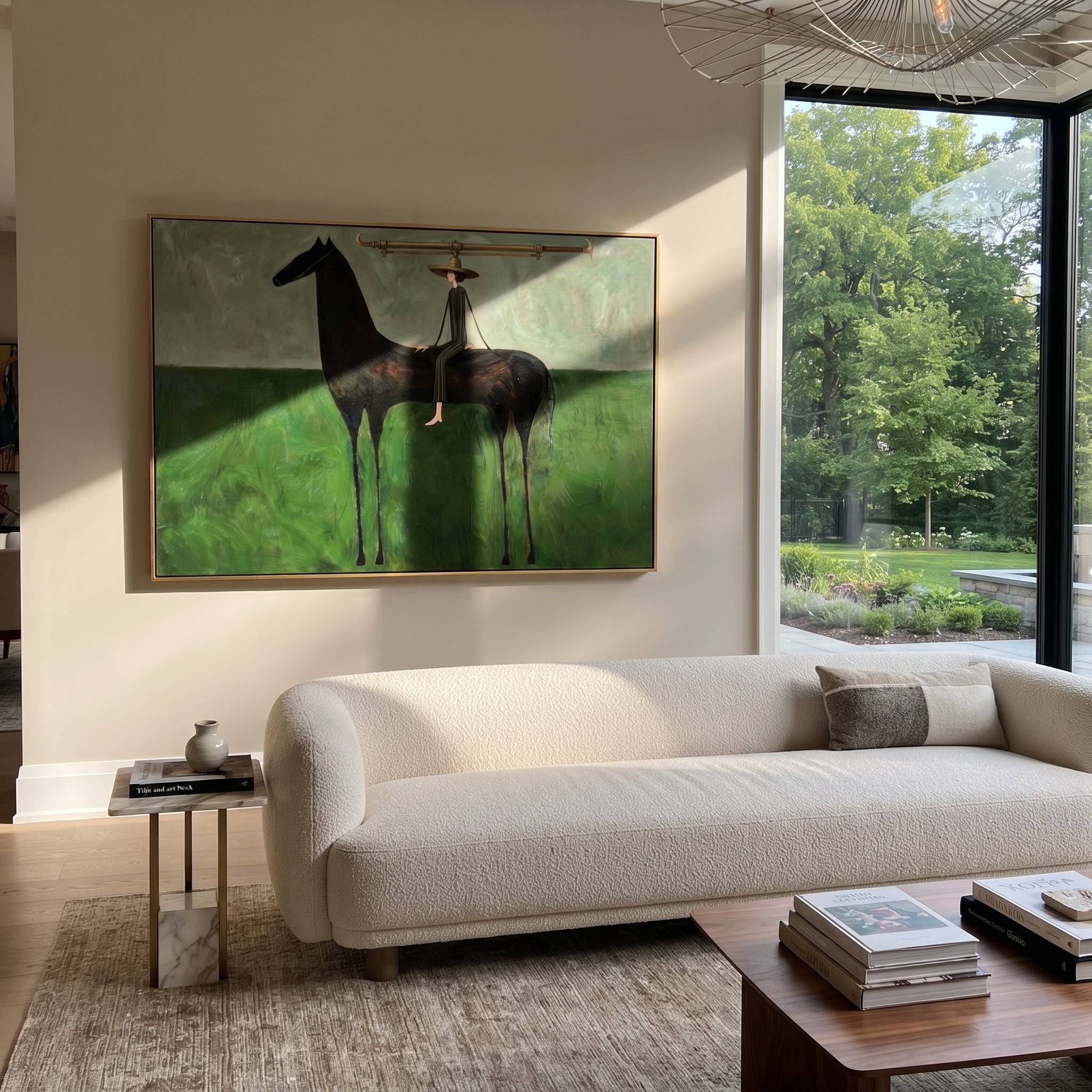 Long Bar Spans Meadow displayed in a layered residential setting