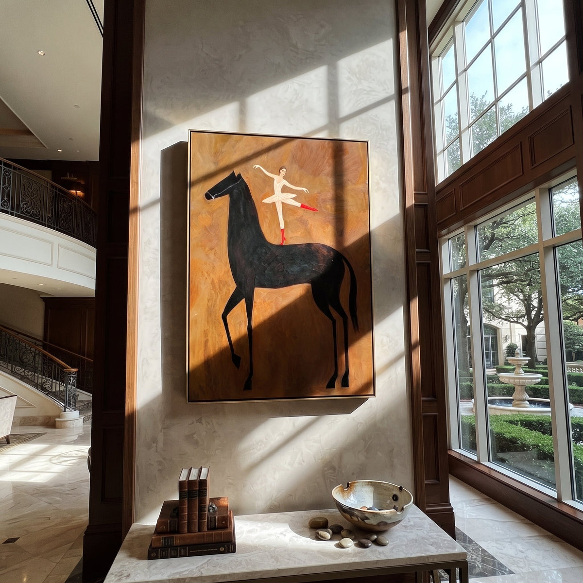 Dancer Opens Ochre Air styled with wood, linen, and modern decor