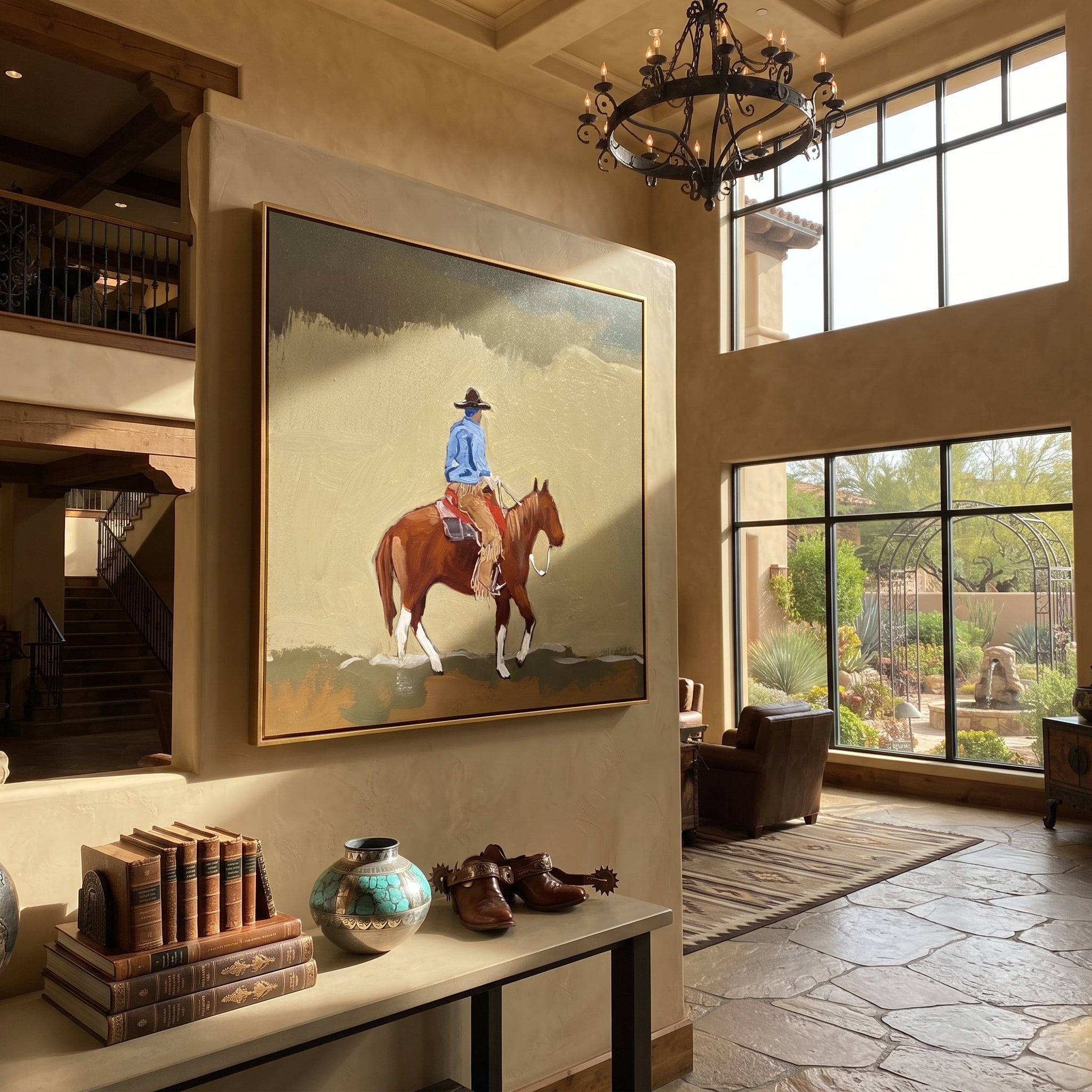 Dusty Trail Carries Home styled with wood, linen, and modern decor