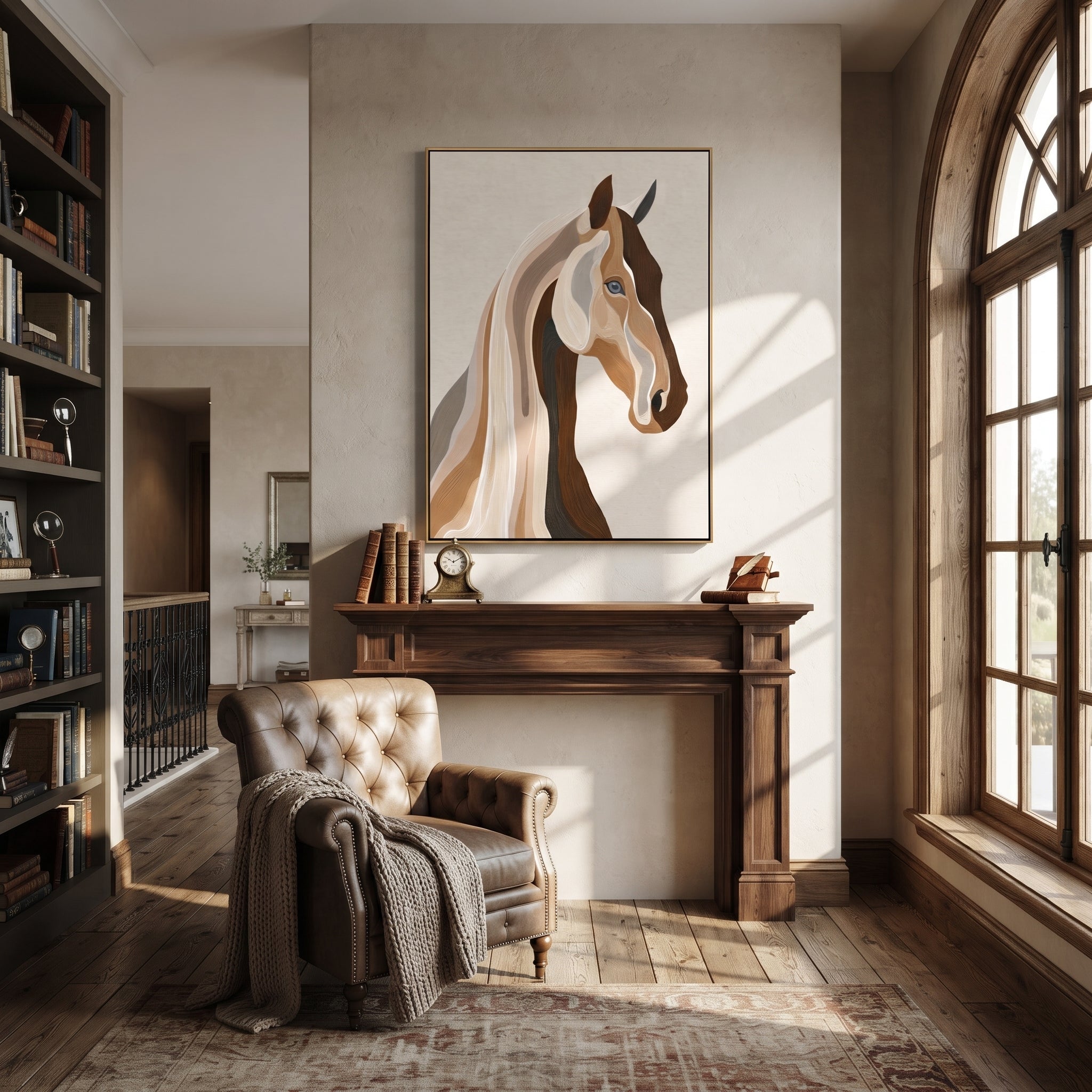 Two Profiles Share Breath styled with warm modern furnishings