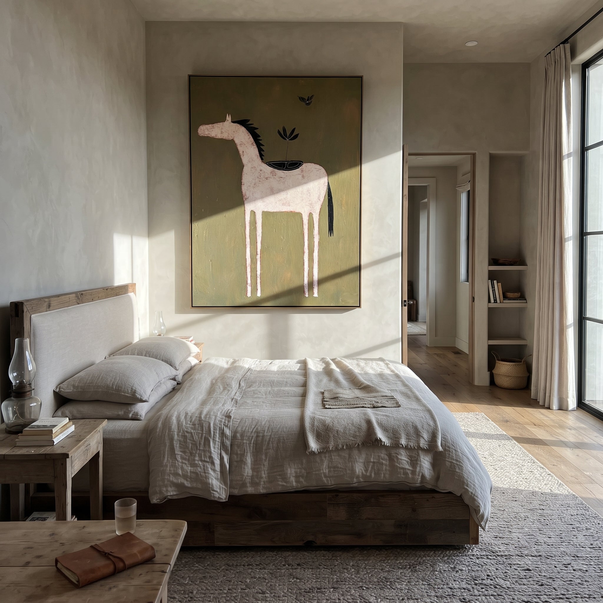 Pale Horse Carries Garden presented as a colorful interior focal point
